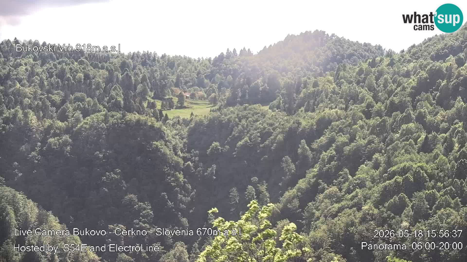 Web kamera Bukovo – Baška grapa | Cerkno | Slovenija
