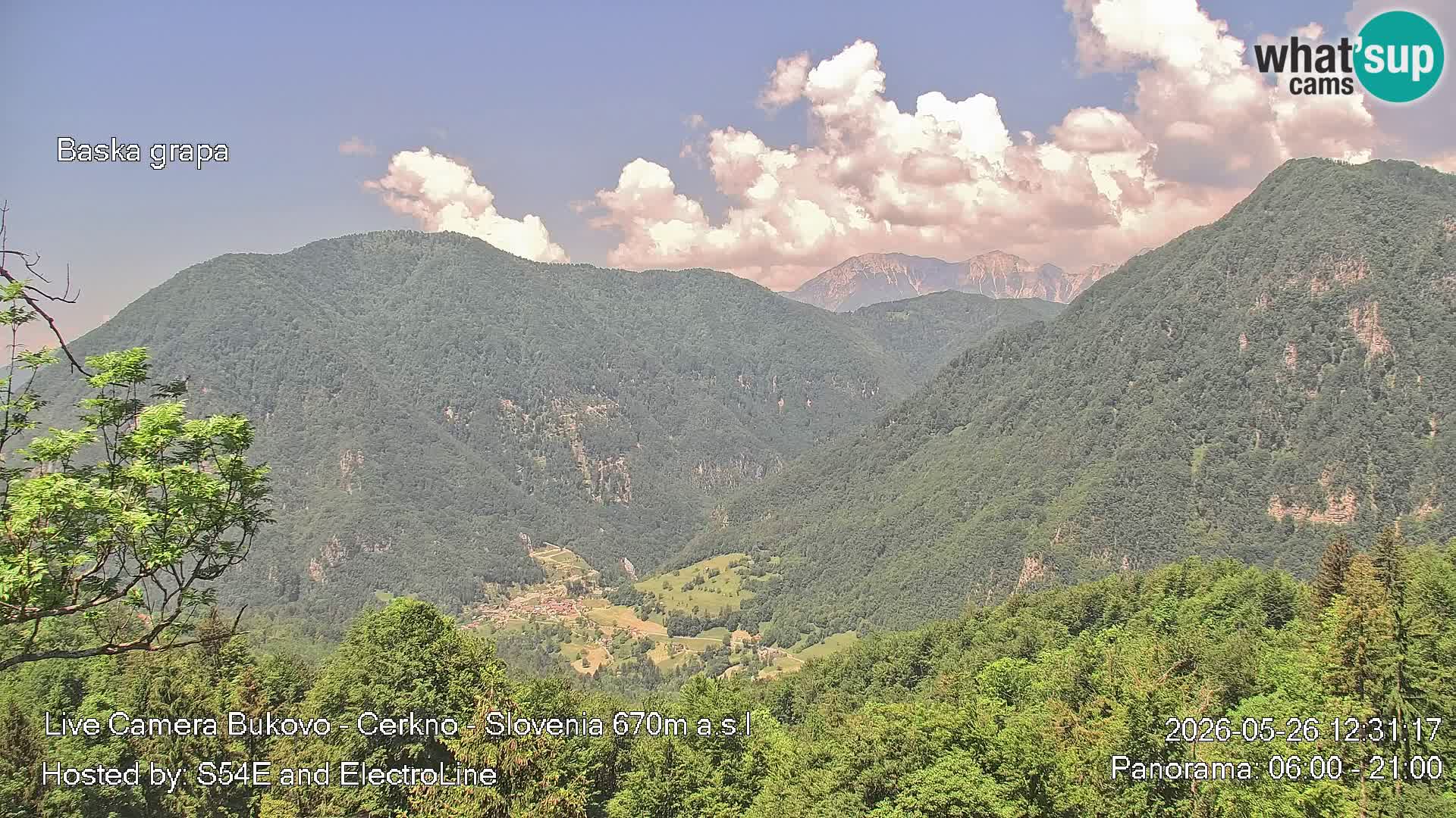 Bukovo Webcam – Baška grapa | Cerkno | Slowenien