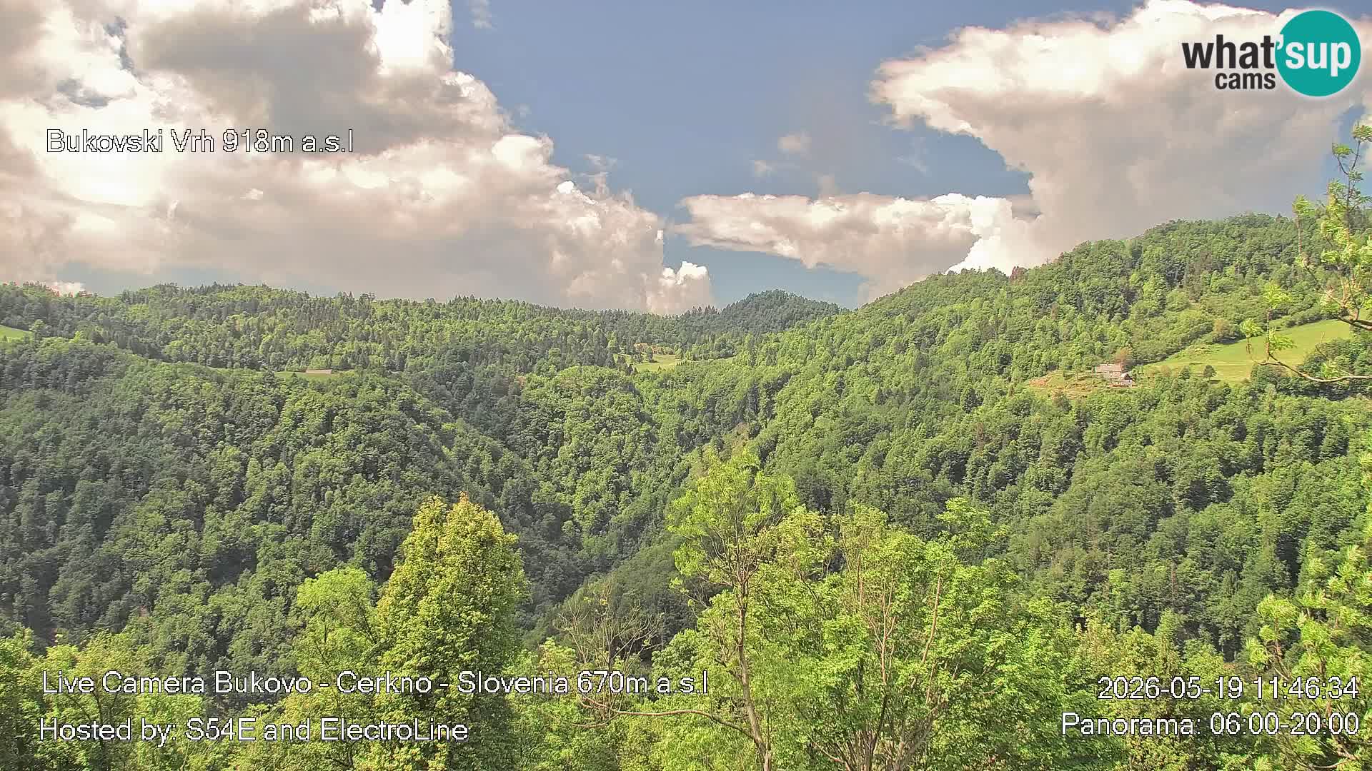 Webcam Bukovo – Baška grapa | Cerkno | Slovenia
