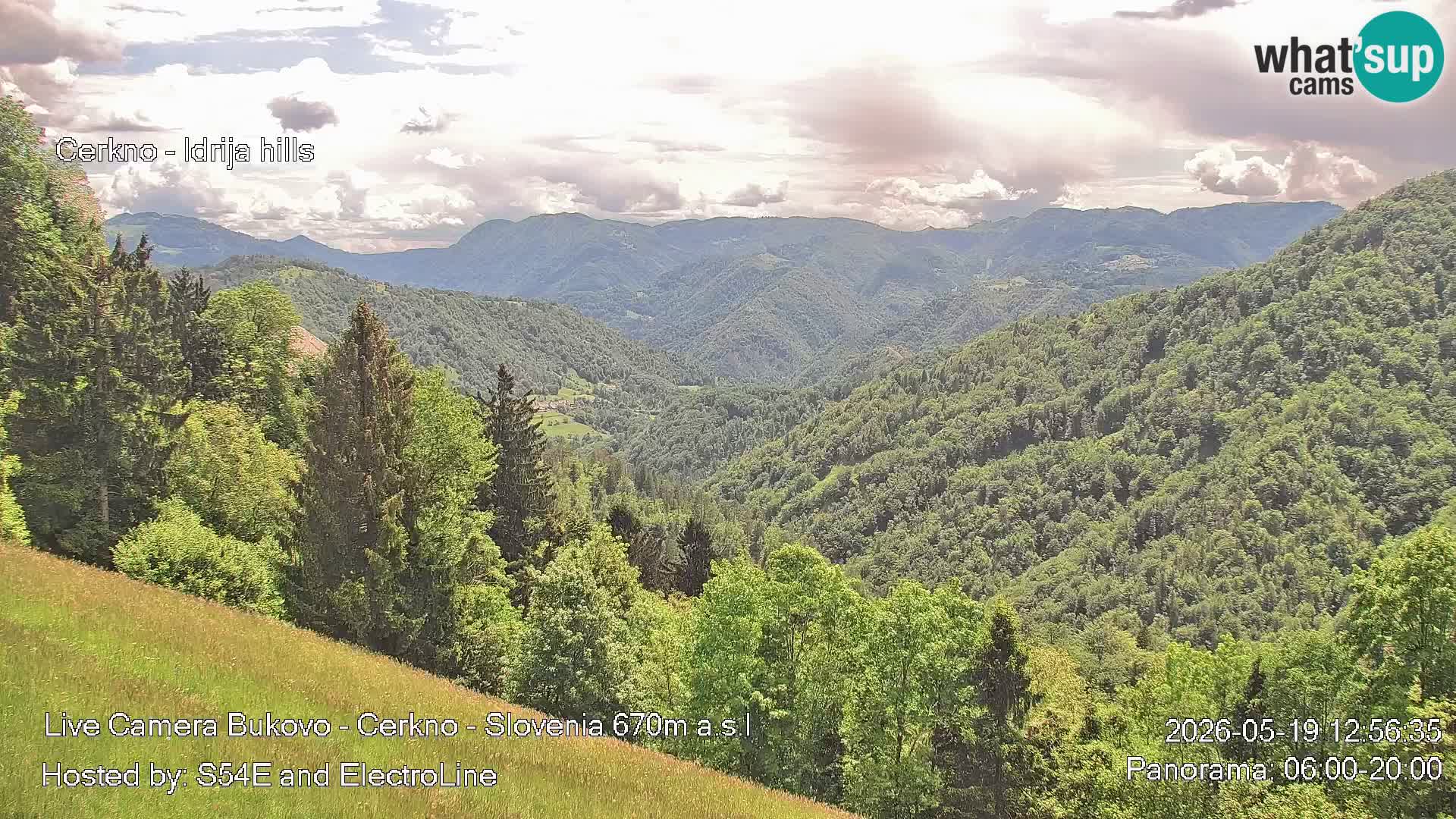 Web kamera Bukovo – Baška grapa | Cerkno | Slovenija