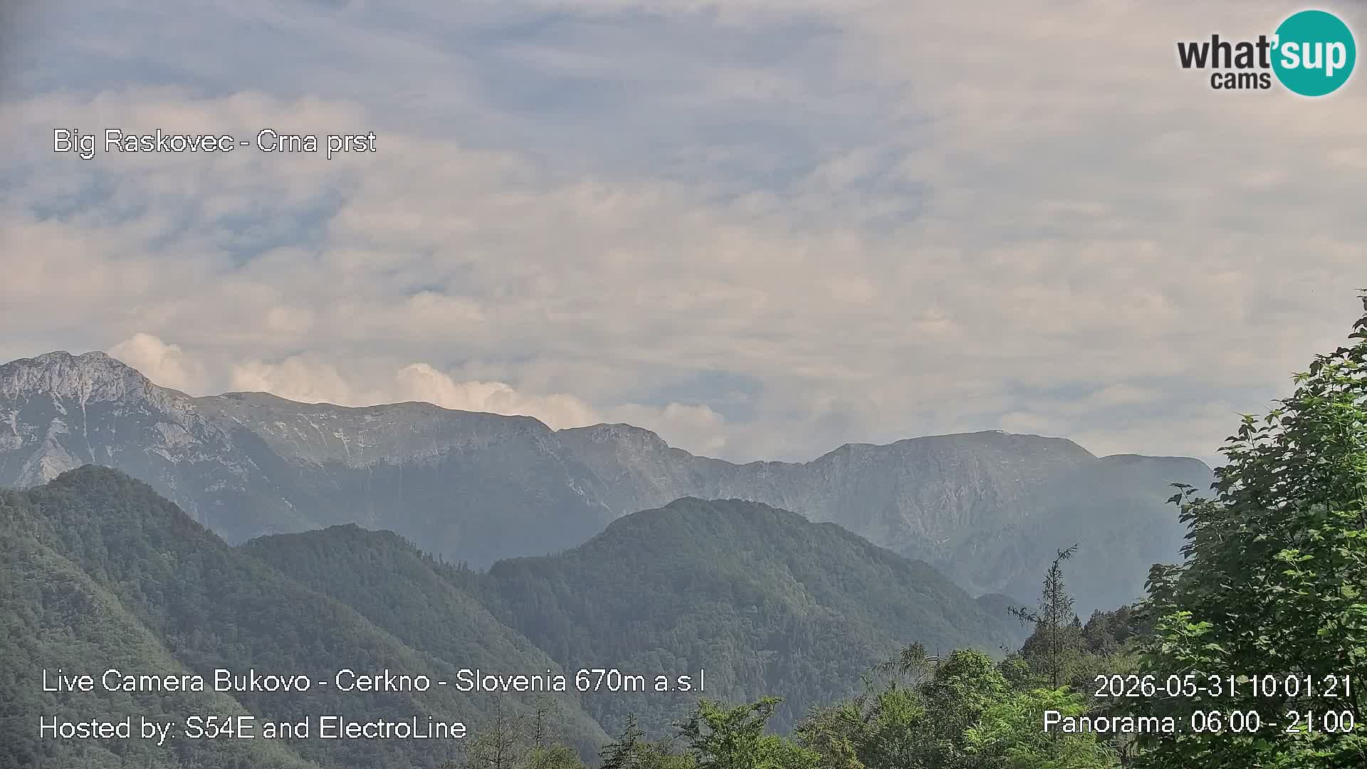 Web kamera Bukovo – Baška grapa | Cerkno | Slovenija