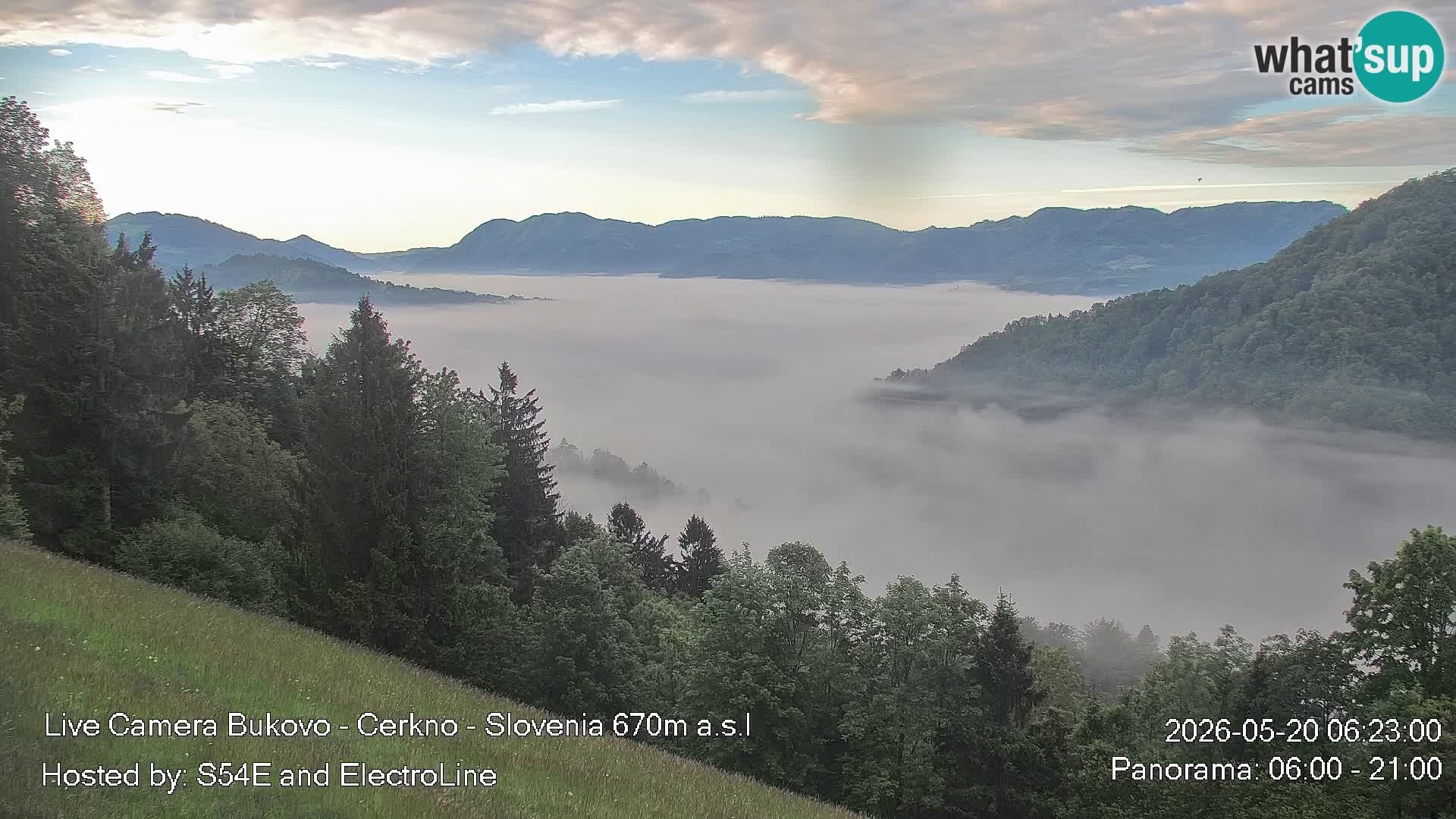 Web kamera Bukovo – Baška grapa | Cerkno | Slovenija