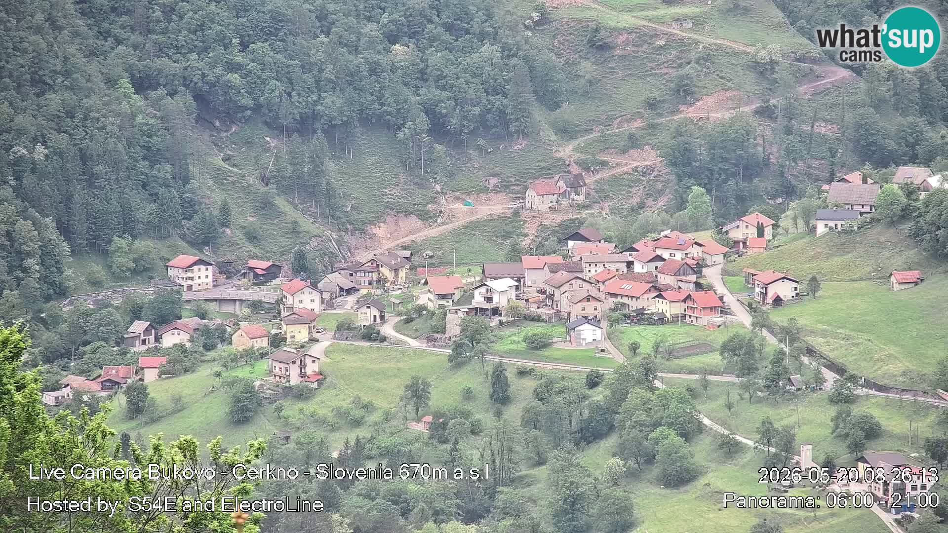 Webcam Bukovo – Baška grapa | Cerkno | Slovenia