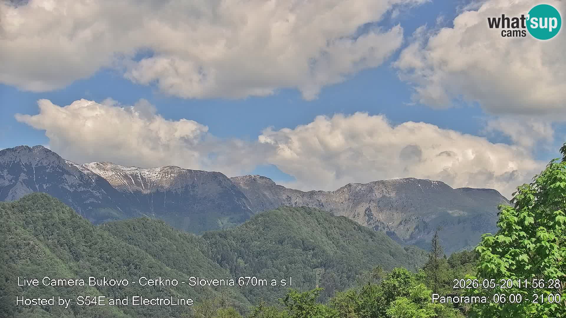 Web kamera Bukovo – Baška grapa | Cerkno | Slovenija