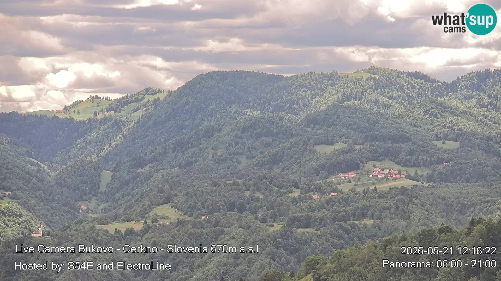 Web kamera Bukovo – Baška grapa | Cerkno | Slovenija