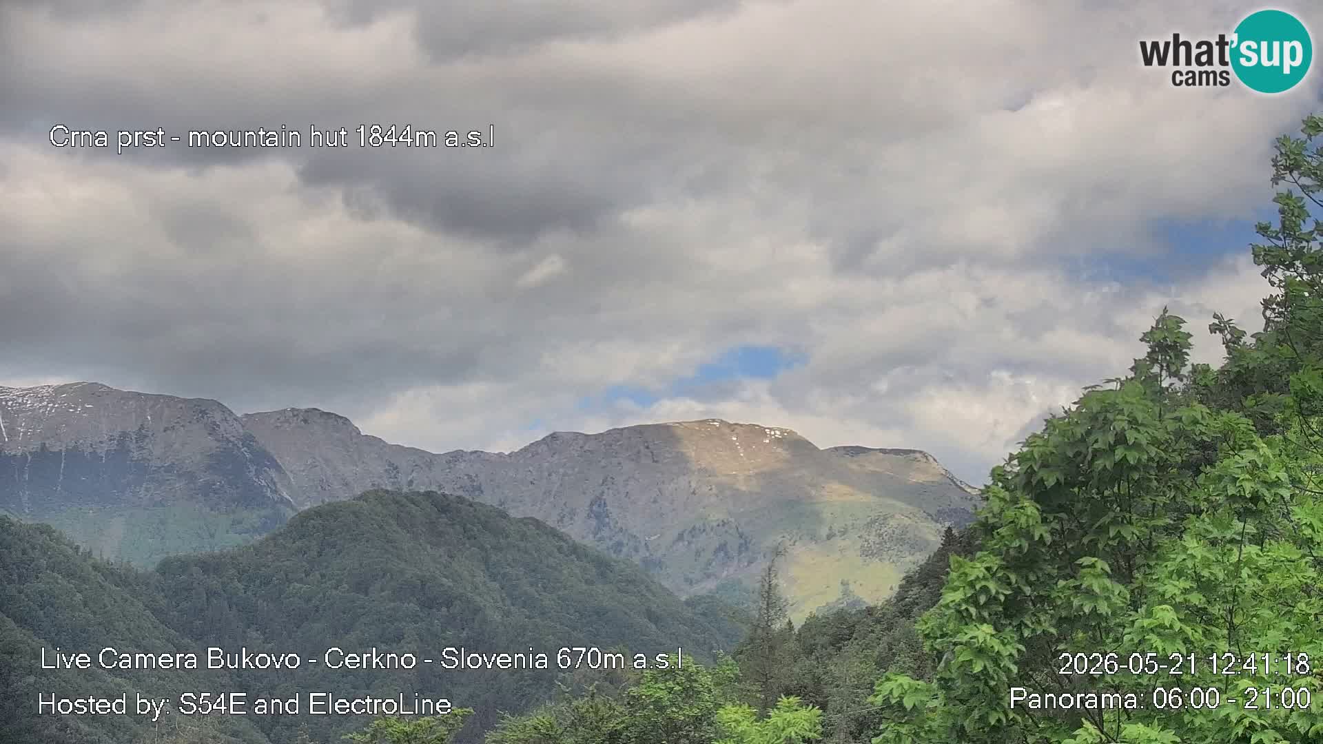 Webcam Bukovo – Baška grapa | Cerkno | Slovénie