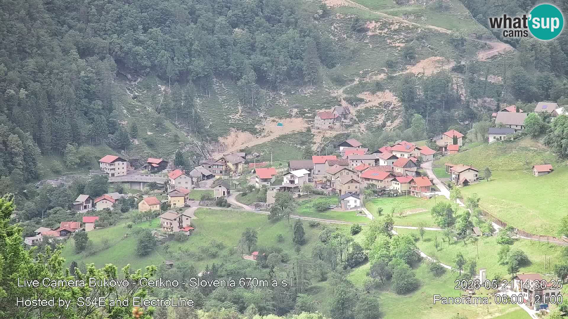 Webcam en vivo Bukovo – Baška grapa | Cerkno | Eslovenia