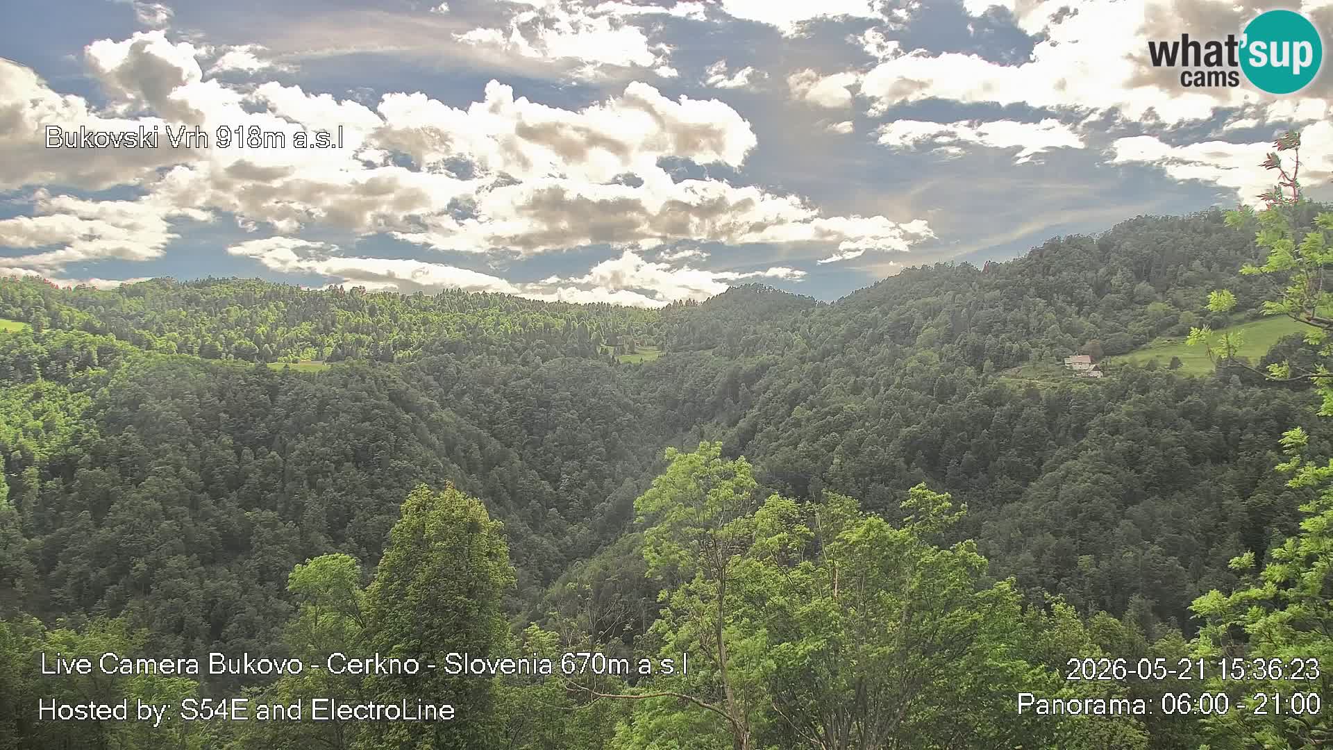 Webcam Bukovo – Baška grapa | Cerkno | Slovénie