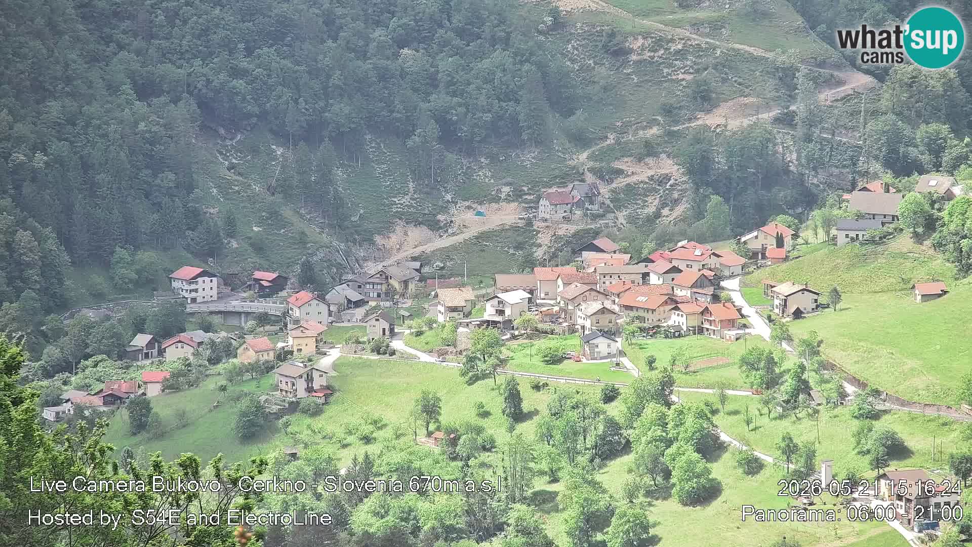 Webcam Bukovo – Baška grapa | Cerkno | Slovenia