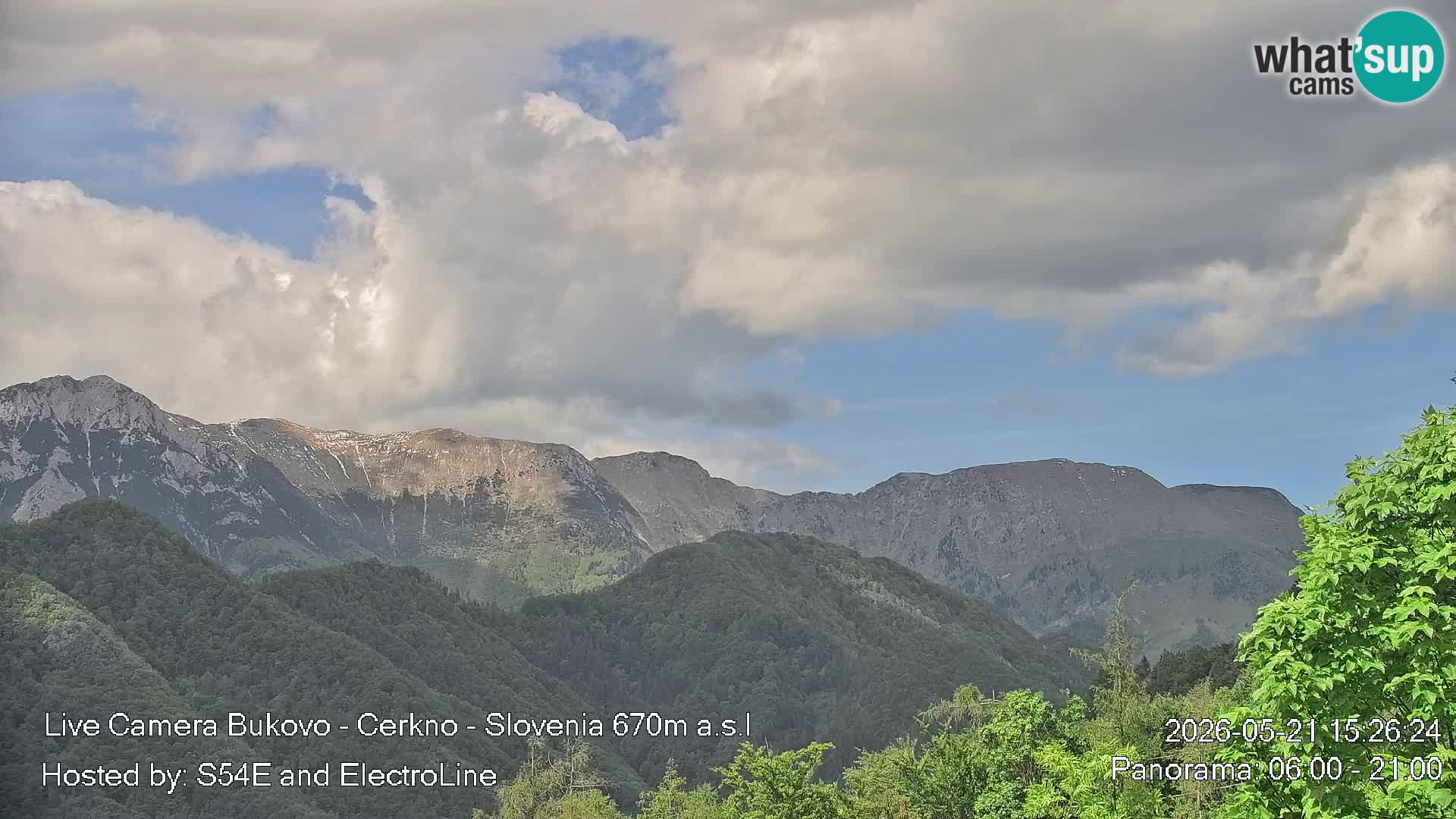 Web kamera Bukovo – Baška grapa | Cerkno | Slovenija