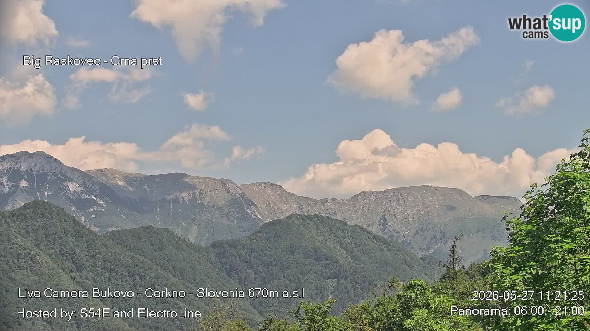 Webcam Bukovo – Baška grapa | Cerkno | Slovenia