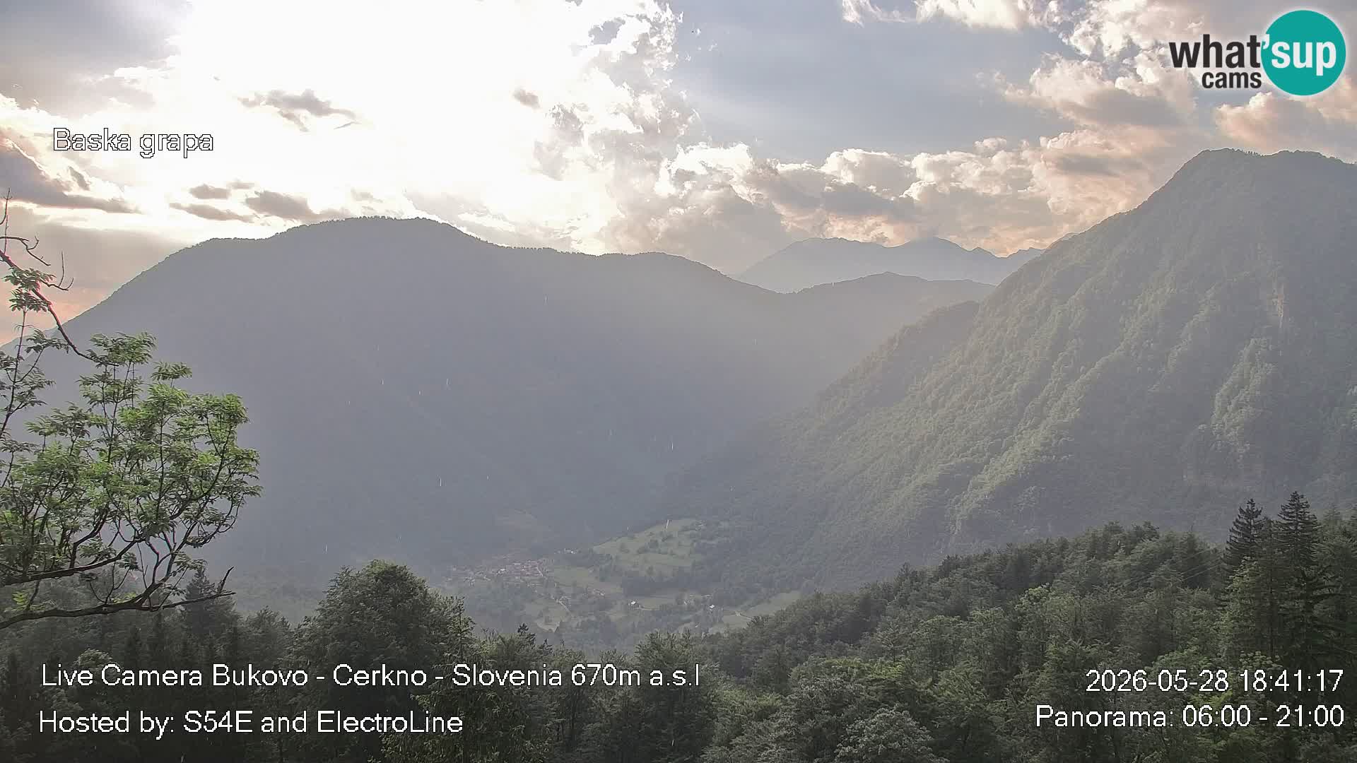 Bukovo Webcam – Baška grapa | Cerkno | Slowenien