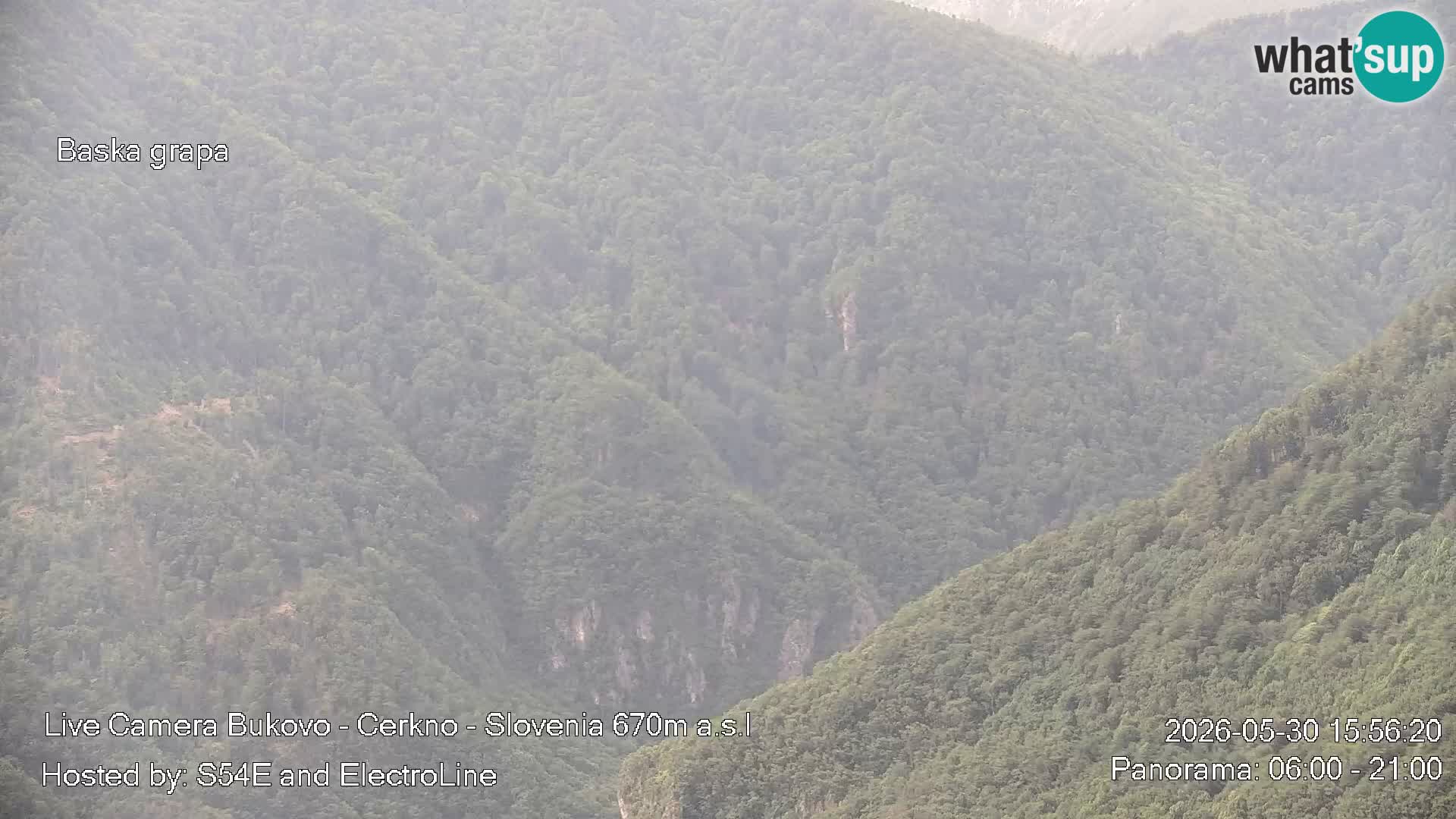 Web kamera Bukovo – Baška grapa | Cerkno | Slovenija