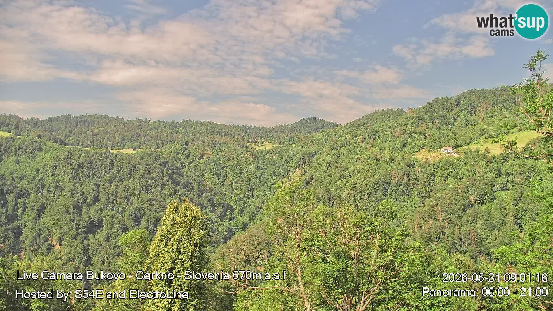 Webcam Bukovo – Baška grapa | Cerkno | Slovenia