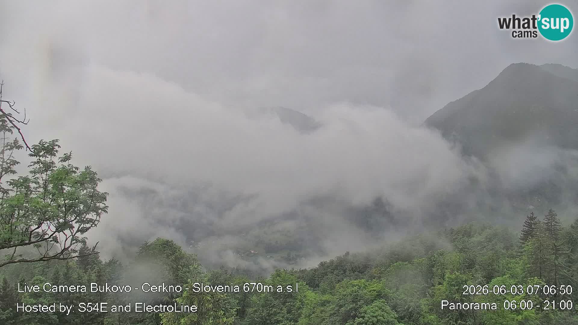 Webcam Bukovo – Baška grapa | Cerkno | Slovénie