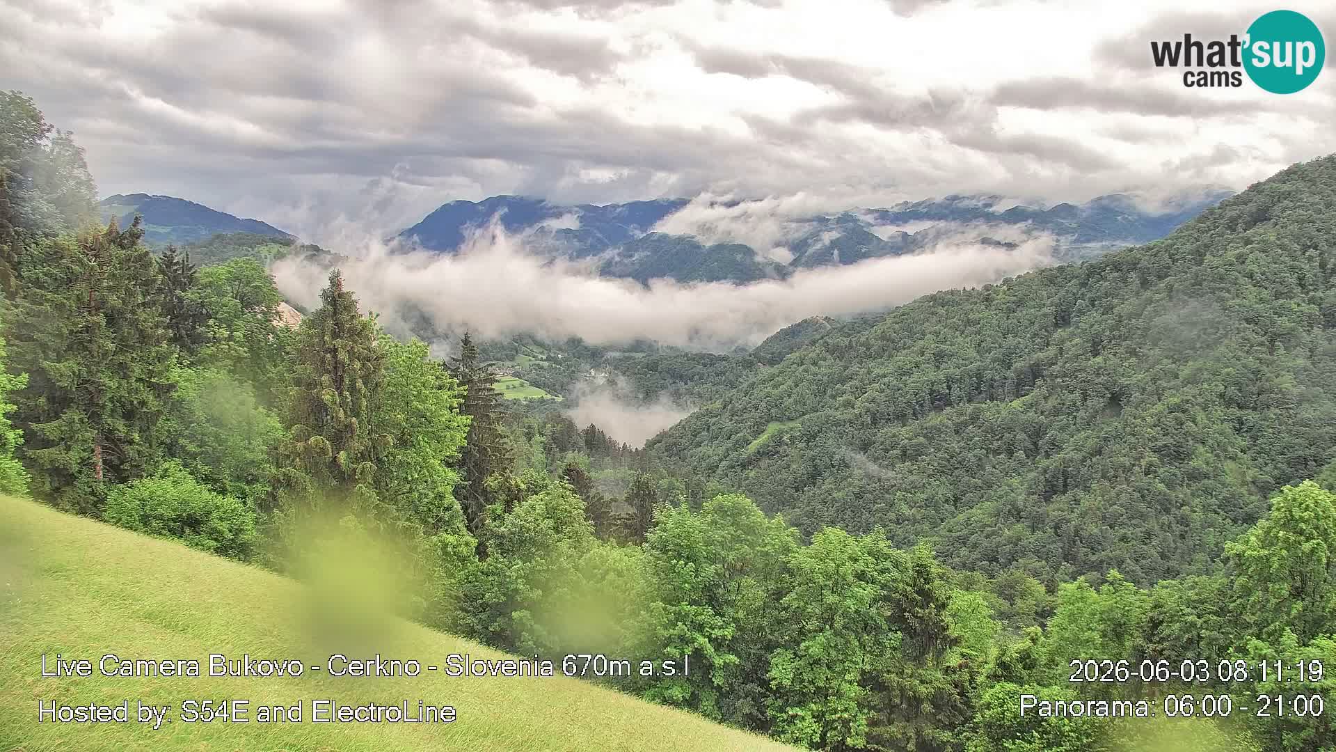 Webcam Bukovo – Baška grapa | Cerkno | Slovénie