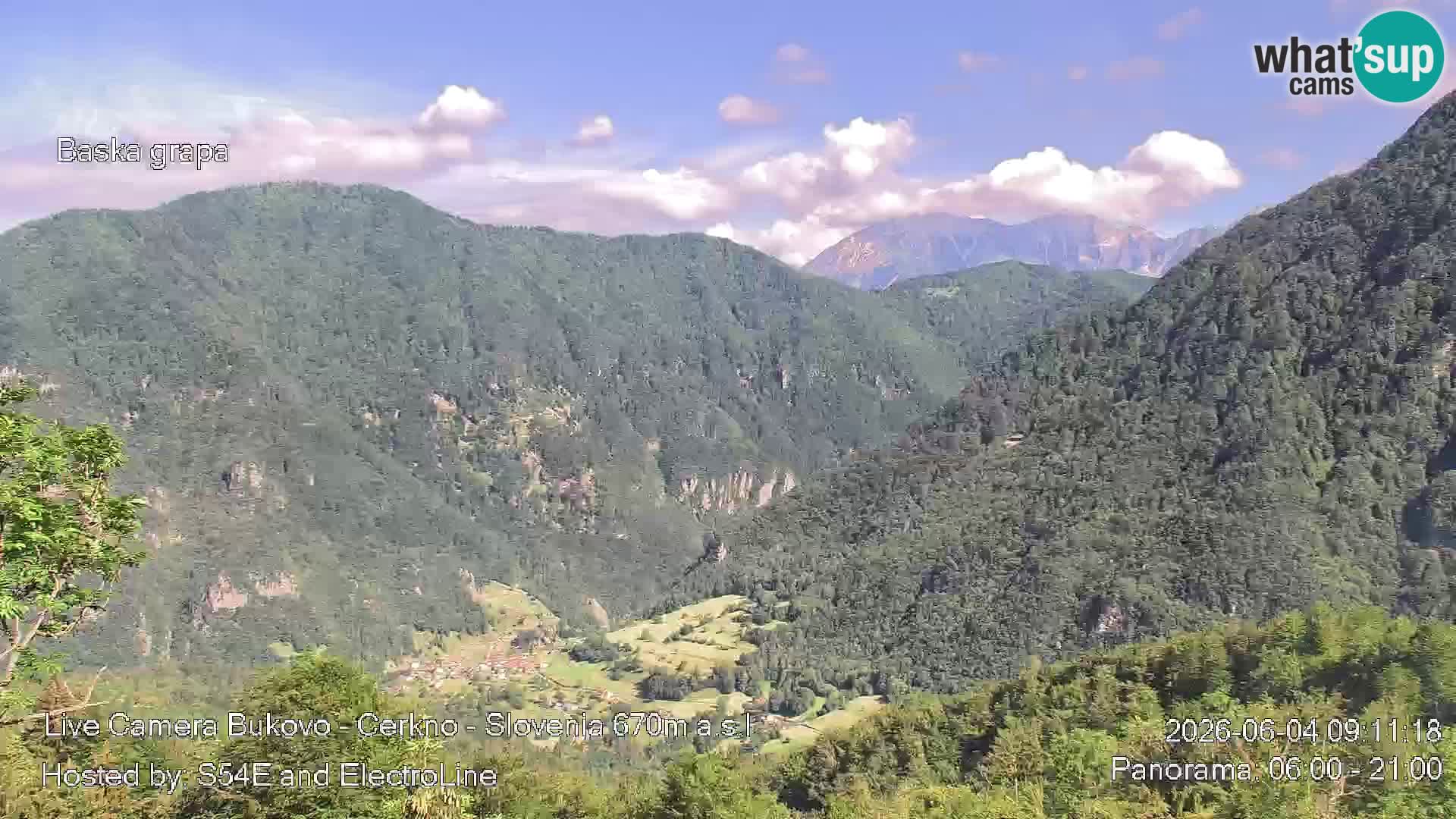 Webcam Bukovo – Baška grapa | Cerkno | Slovenia