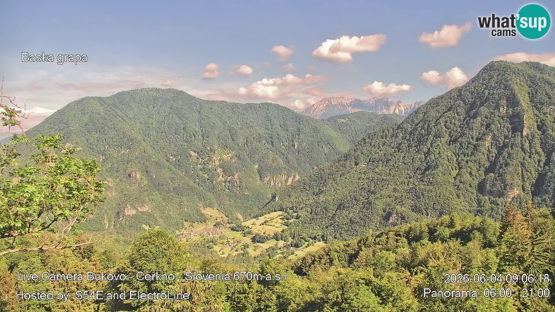 Webcam Bukovo – Baška grapa | Cerkno | Slovenia