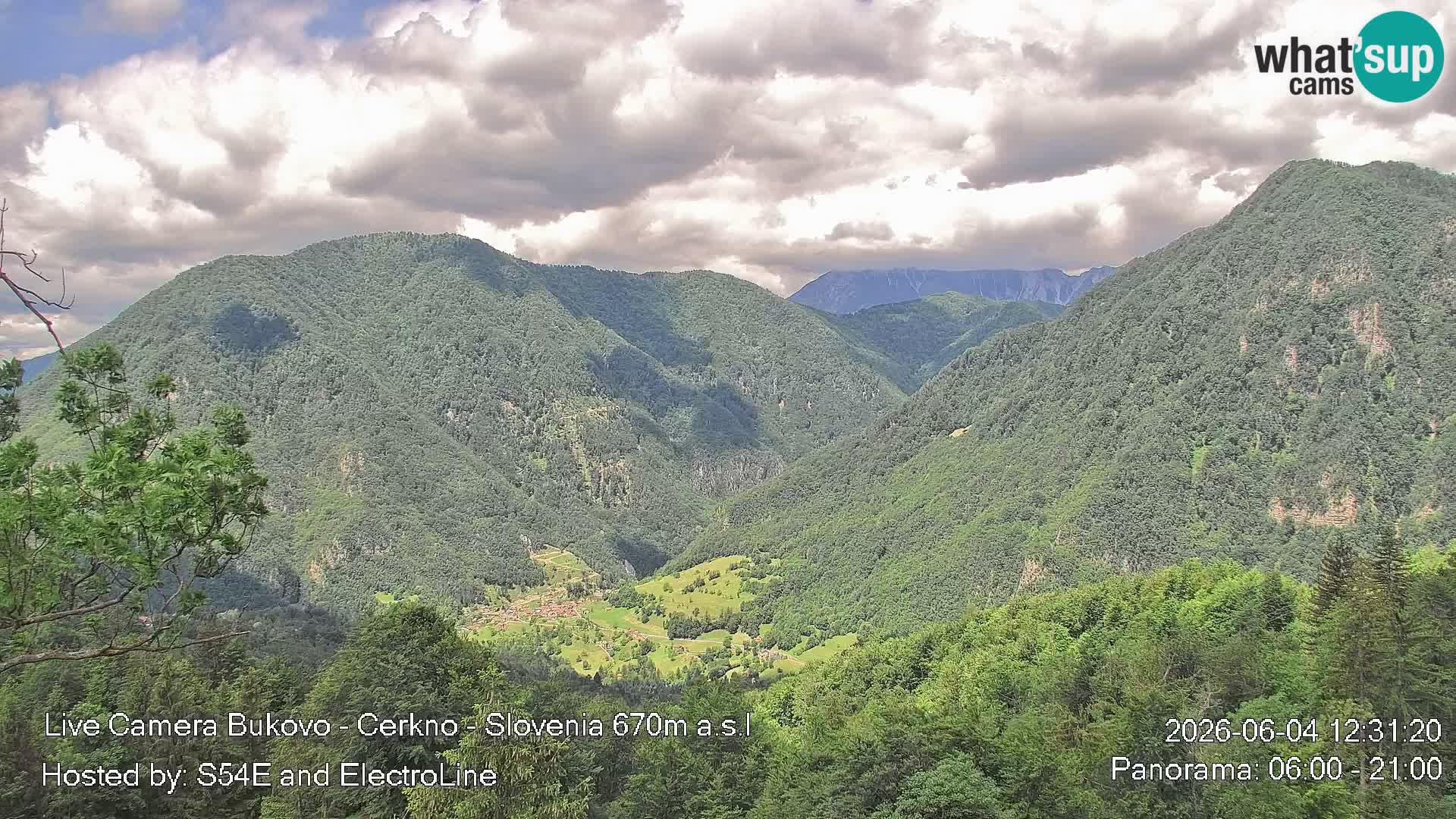 Webcam Bukovo – Baška grapa | Cerkno | Slovenia