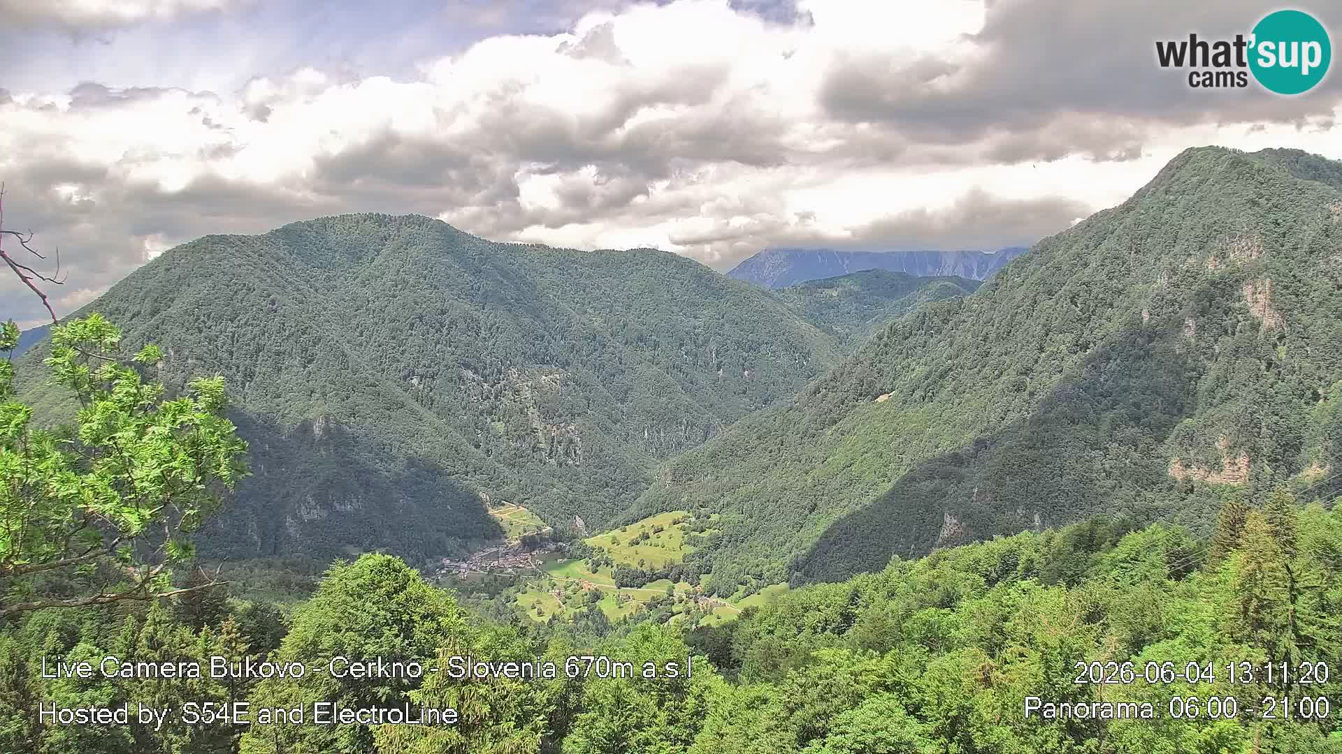 Webcam Bukovo – Baška grapa | Cerkno | Slovénie