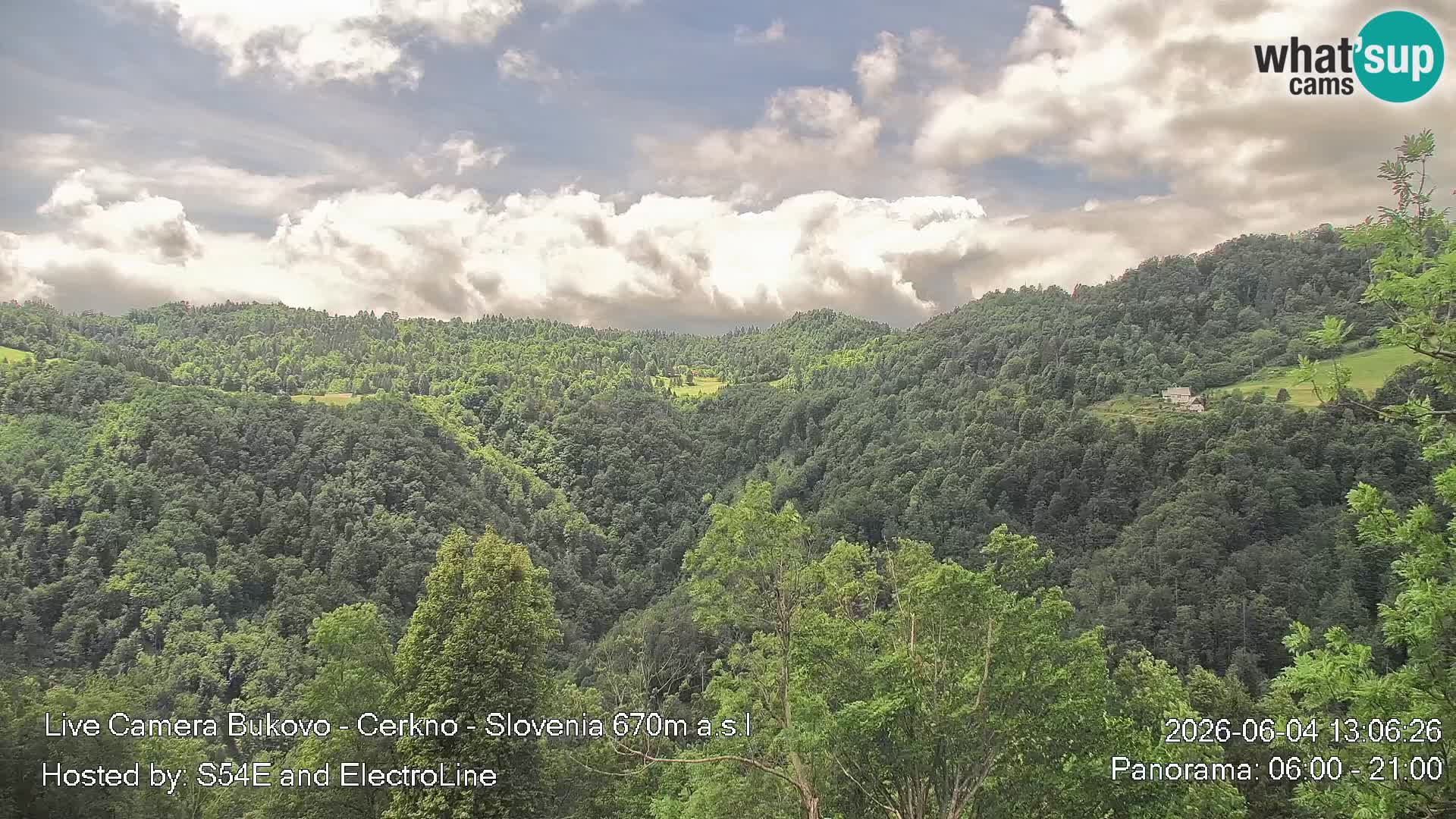 Web kamera Bukovo – Baška grapa | Cerkno | Slovenija