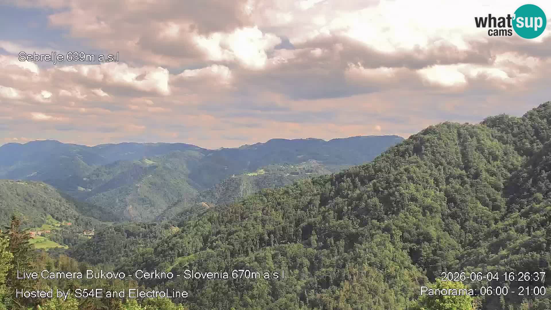 Web kamera Bukovo – Baška grapa | Cerkno | Slovenija