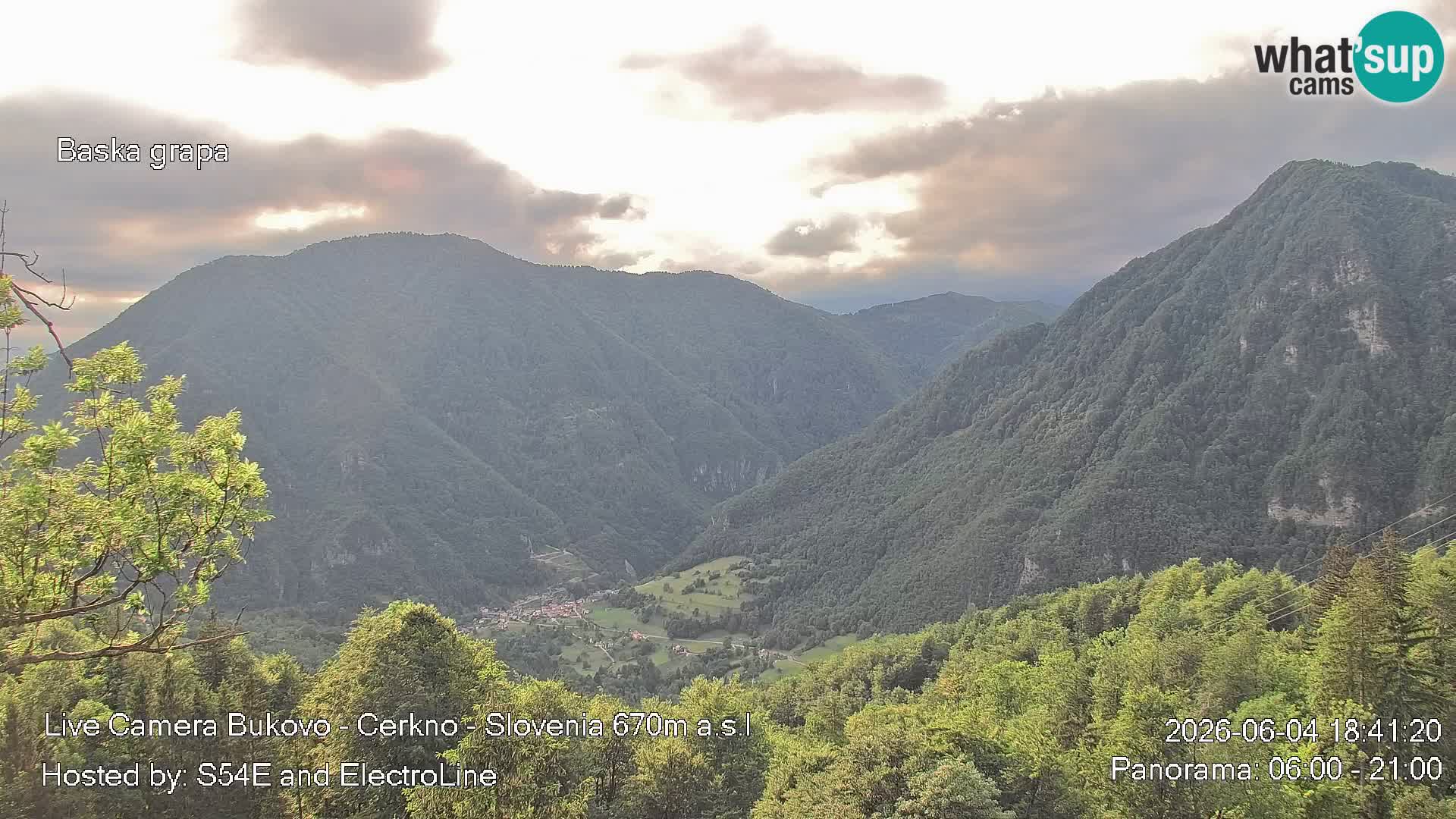 Webcam Bukovo – Baška grapa | Cerkno | Slovenia