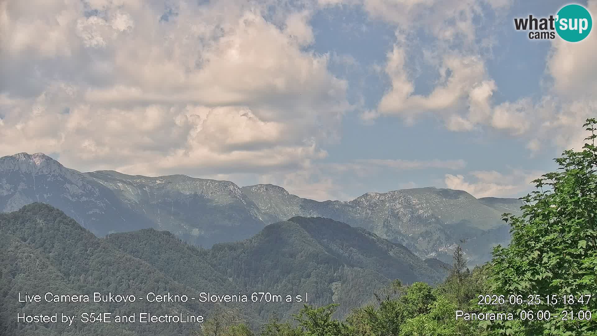 Web kamera Bukovo – Baška grapa | Cerkno | Slovenija