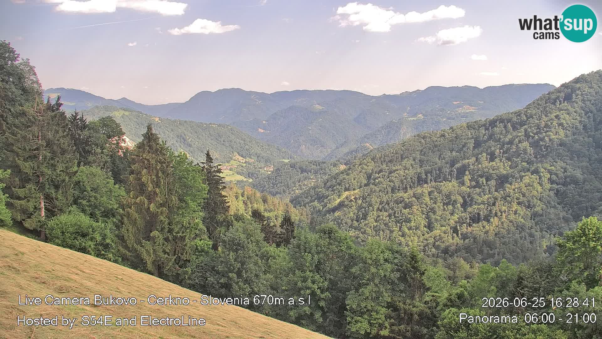 Web kamera Bukovo – Baška grapa | Cerkno | Slovenija