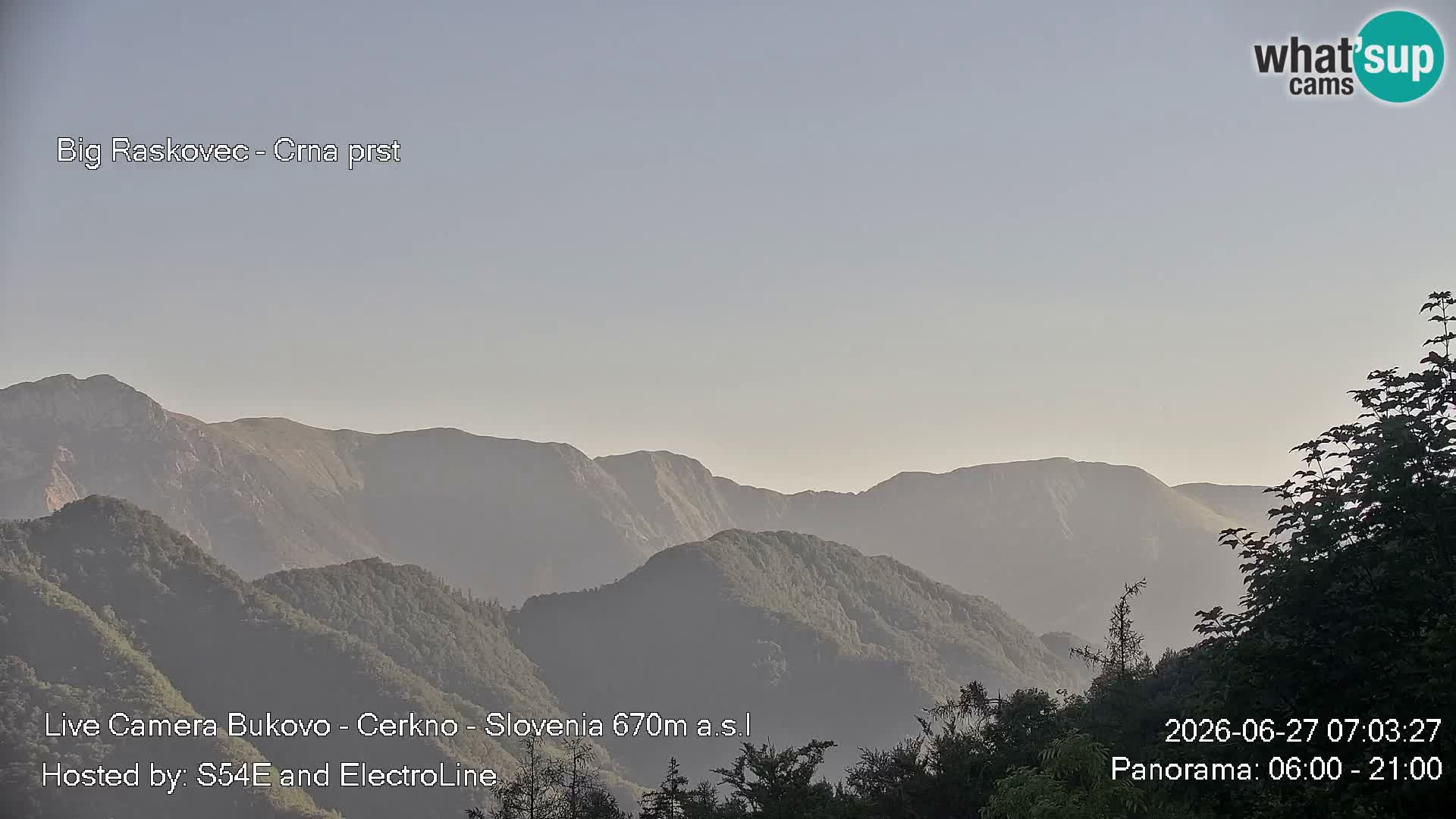 Web kamera Bukovo – Baška grapa | Cerkno | Slovenija
