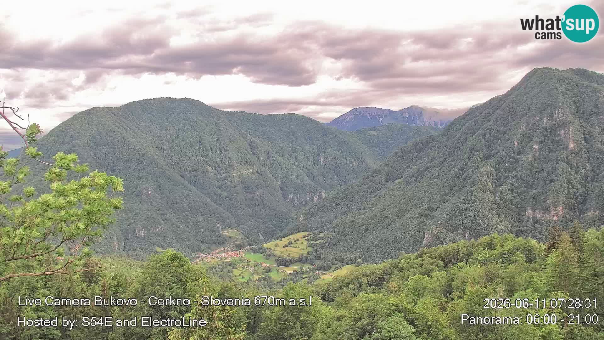 Webcam Bukovo – Baška grapa | Cerkno | Slovénie