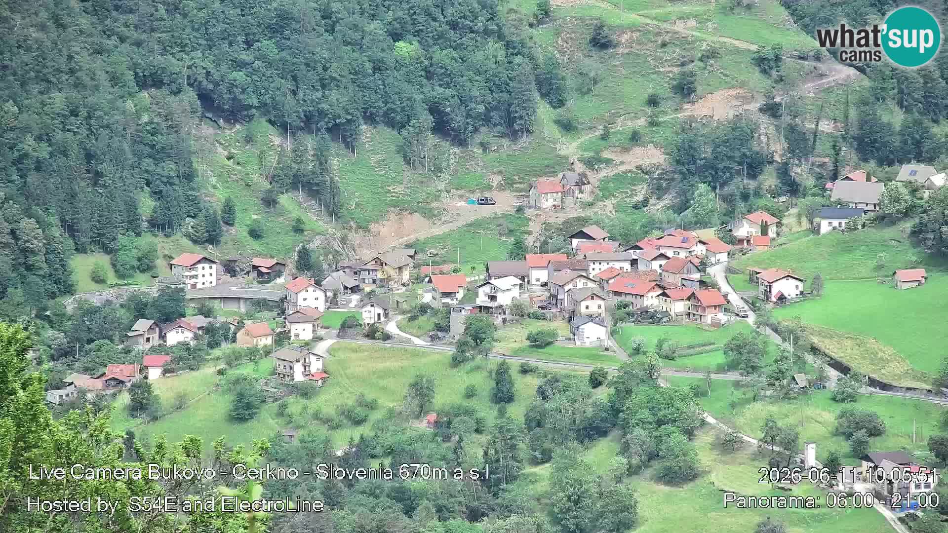 Web kamera Bukovo – Baška grapa | Cerkno | Slovenija