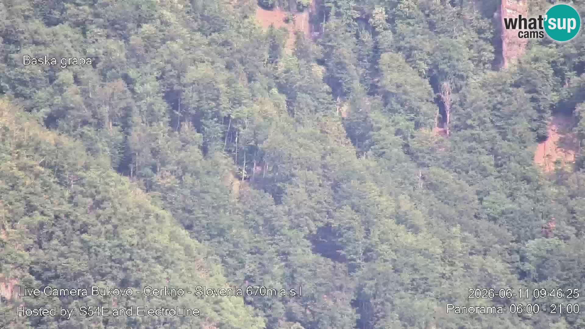 Web kamera Bukovo – Baška grapa | Cerkno | Slovenija