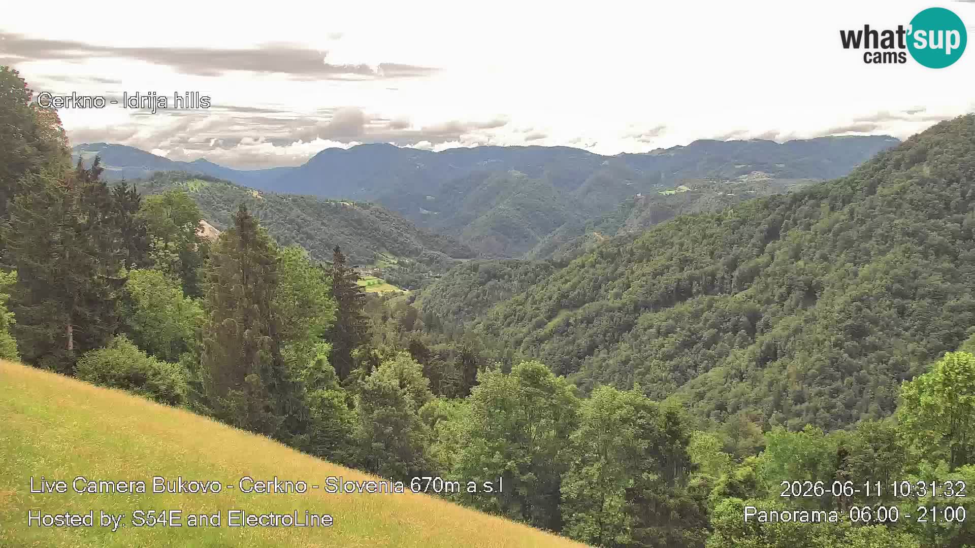 Web kamera Bukovo – Baška grapa | Cerkno | Slovenija