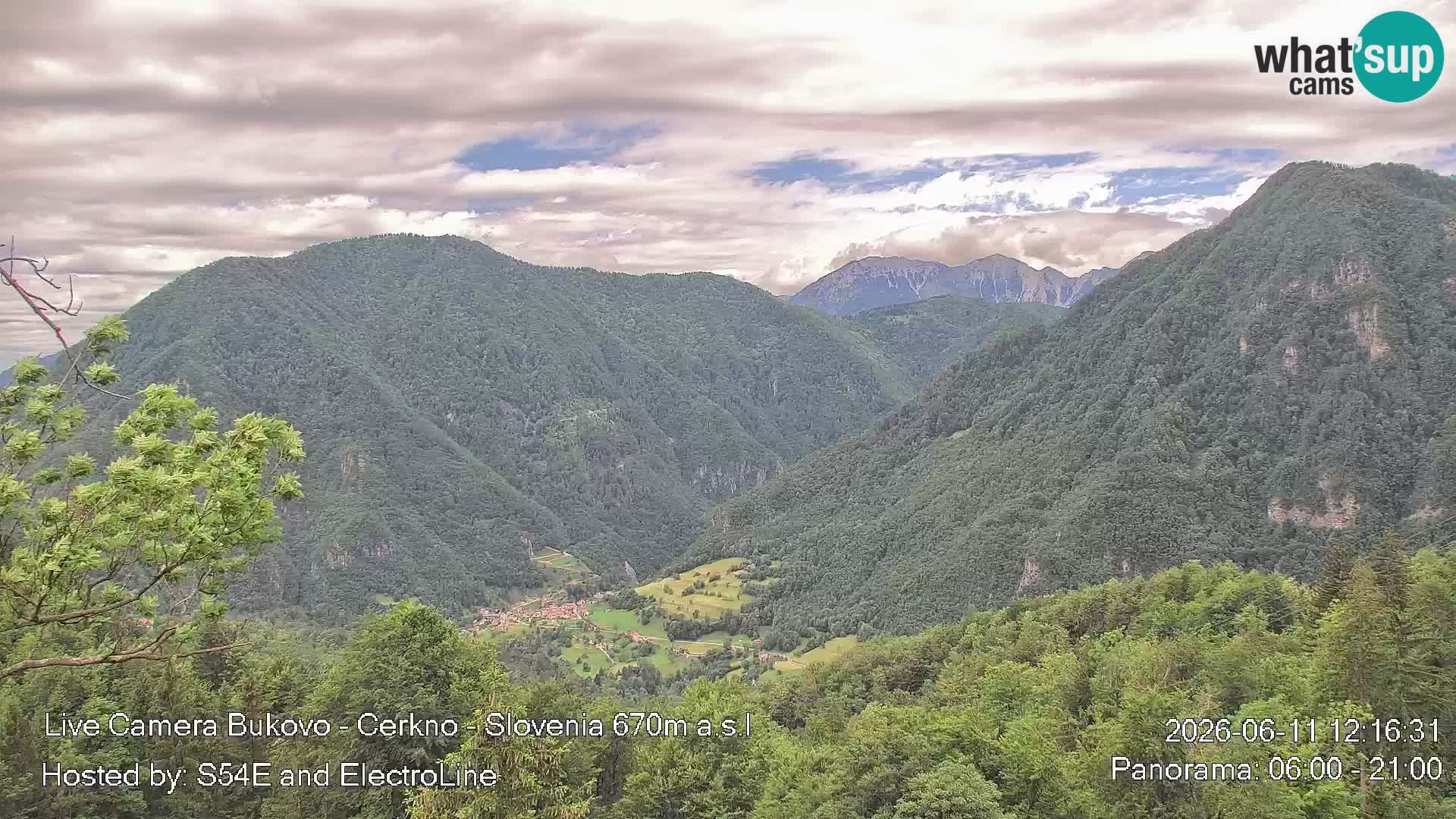 Webcam Bukovo – Baška grapa | Cerkno | Slovénie