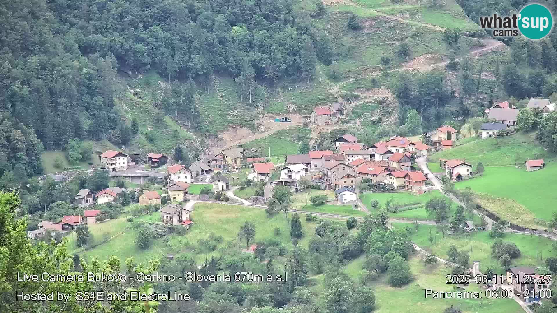 Web kamera Bukovo – Baška grapa | Cerkno | Slovenija