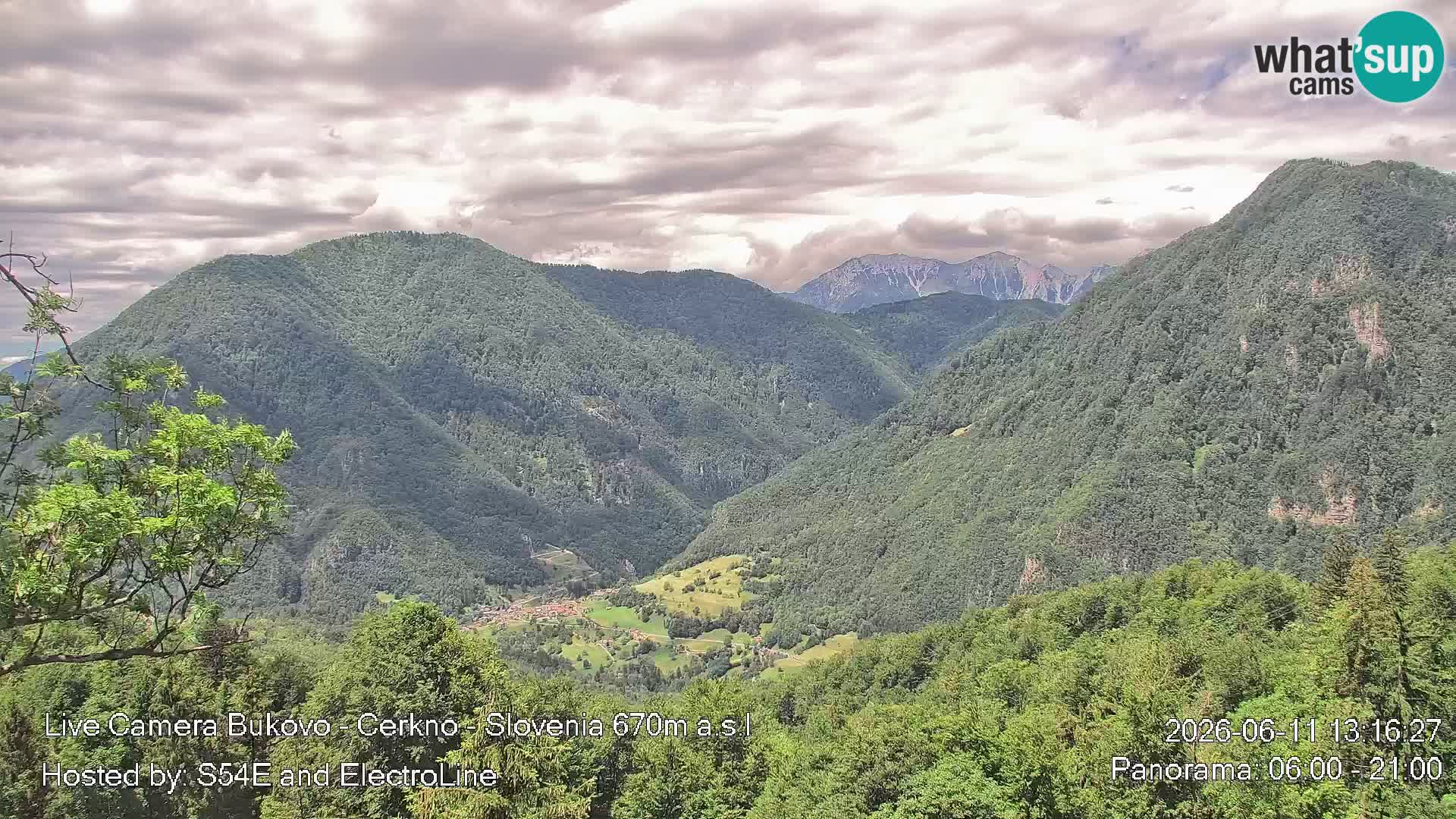 Webcam Bukovo – Baška grapa | Cerkno | Slovénie