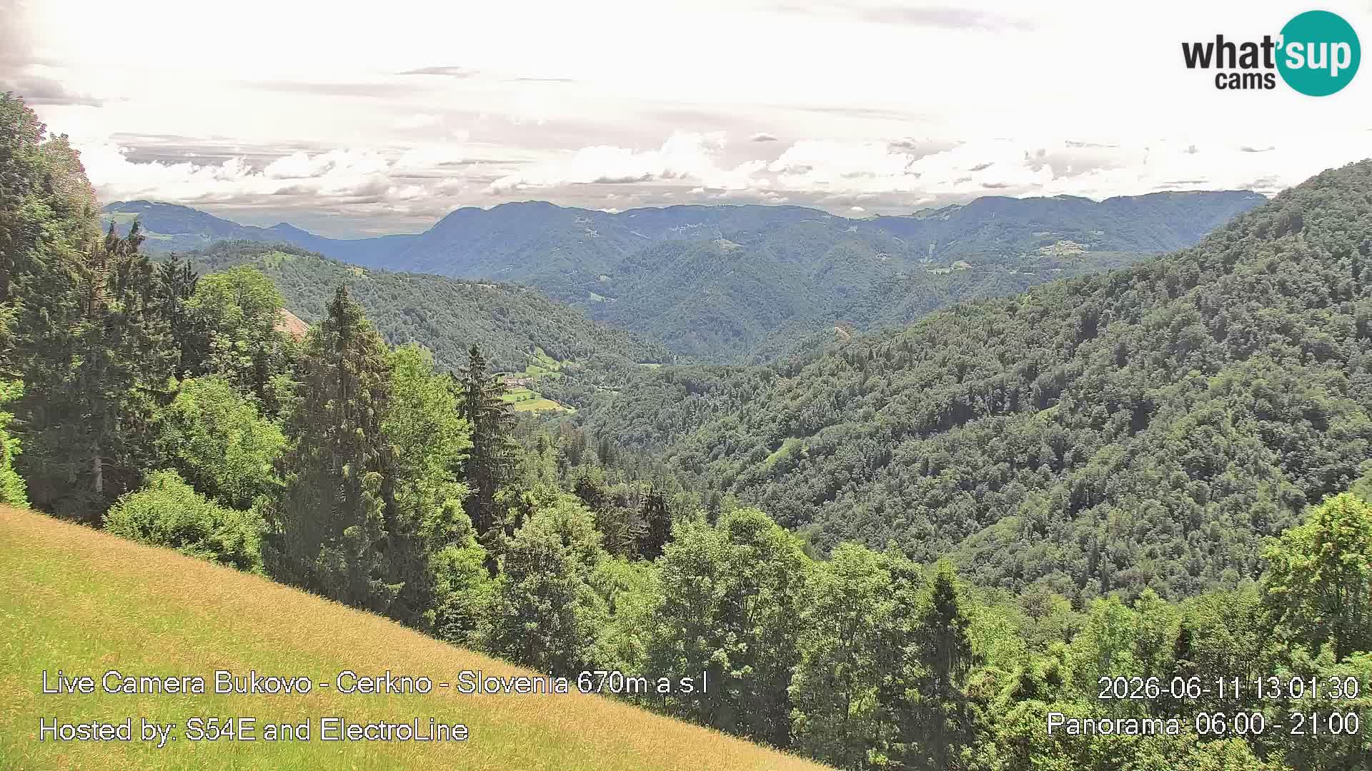 Web kamera Bukovo – Baška grapa | Cerkno | Slovenija