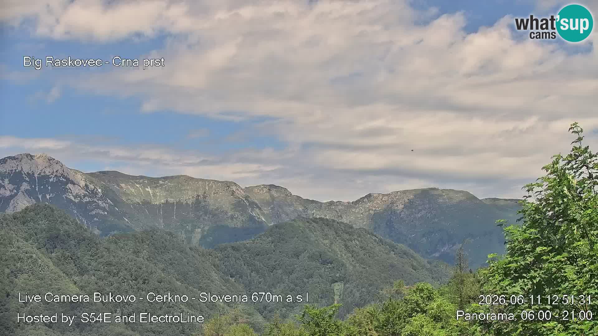 Bukovo Webcam – Baška grapa | Cerkno | Slowenien