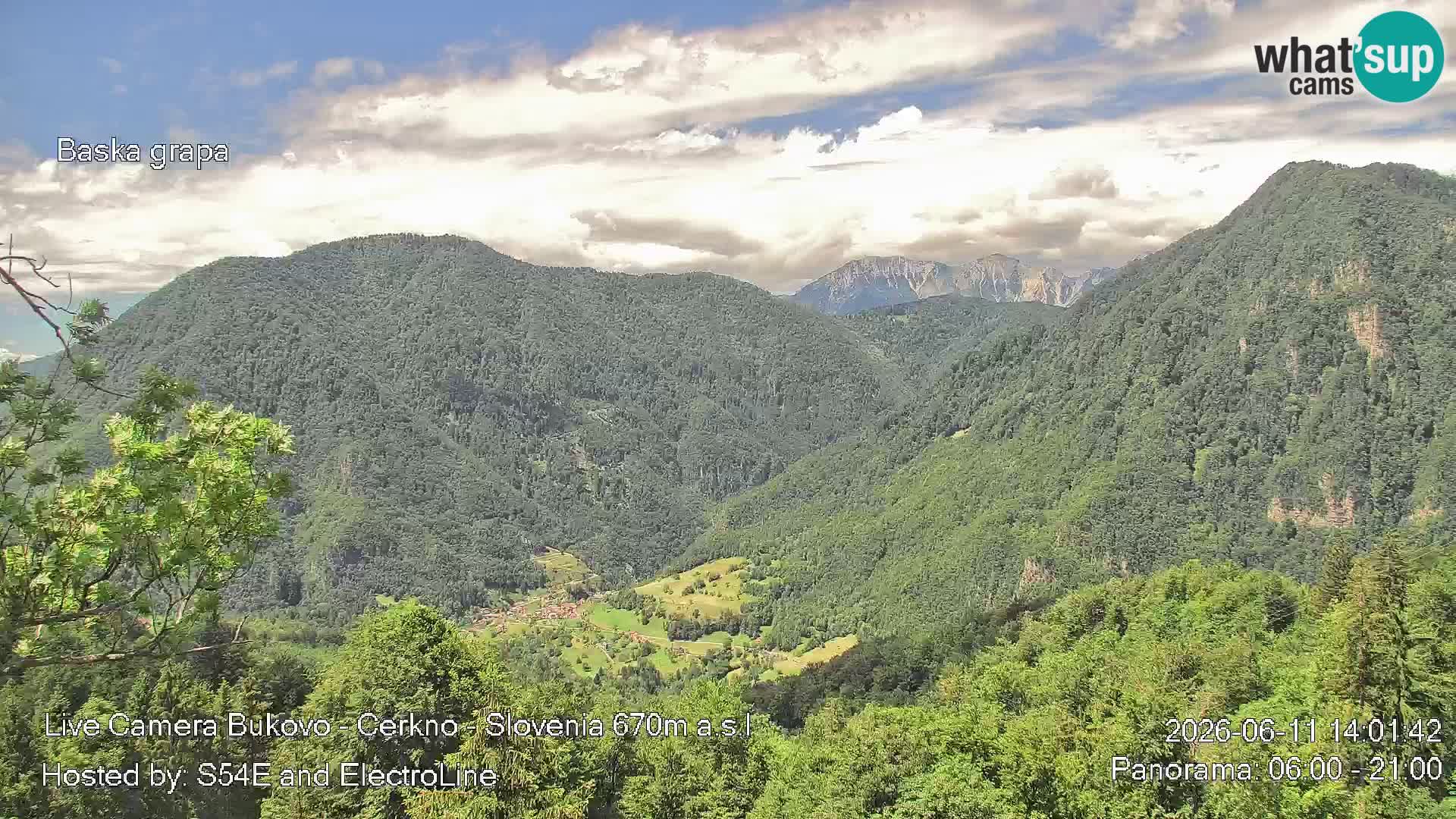 Bukovo Webcam – Baška grapa | Cerkno | Slowenien