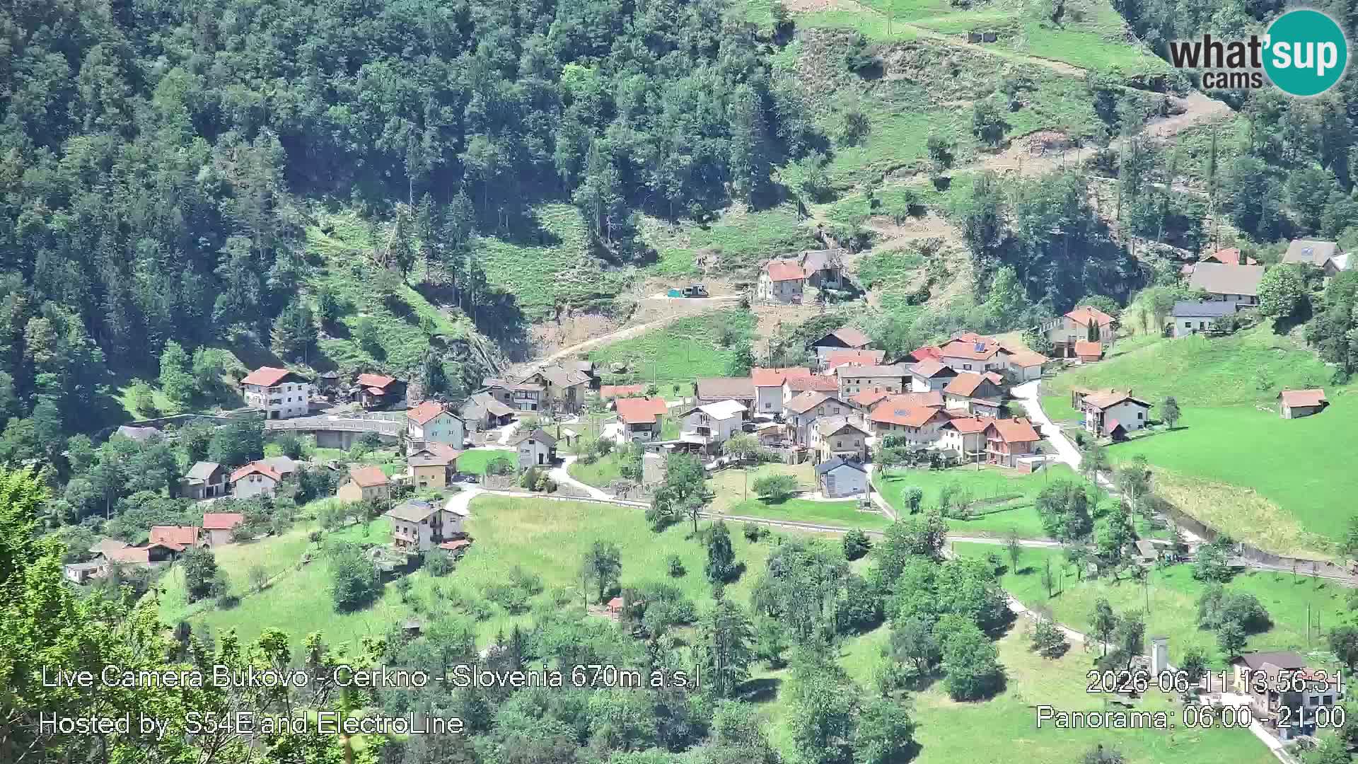 Webcam en vivo Bukovo – Baška grapa | Cerkno | Eslovenia