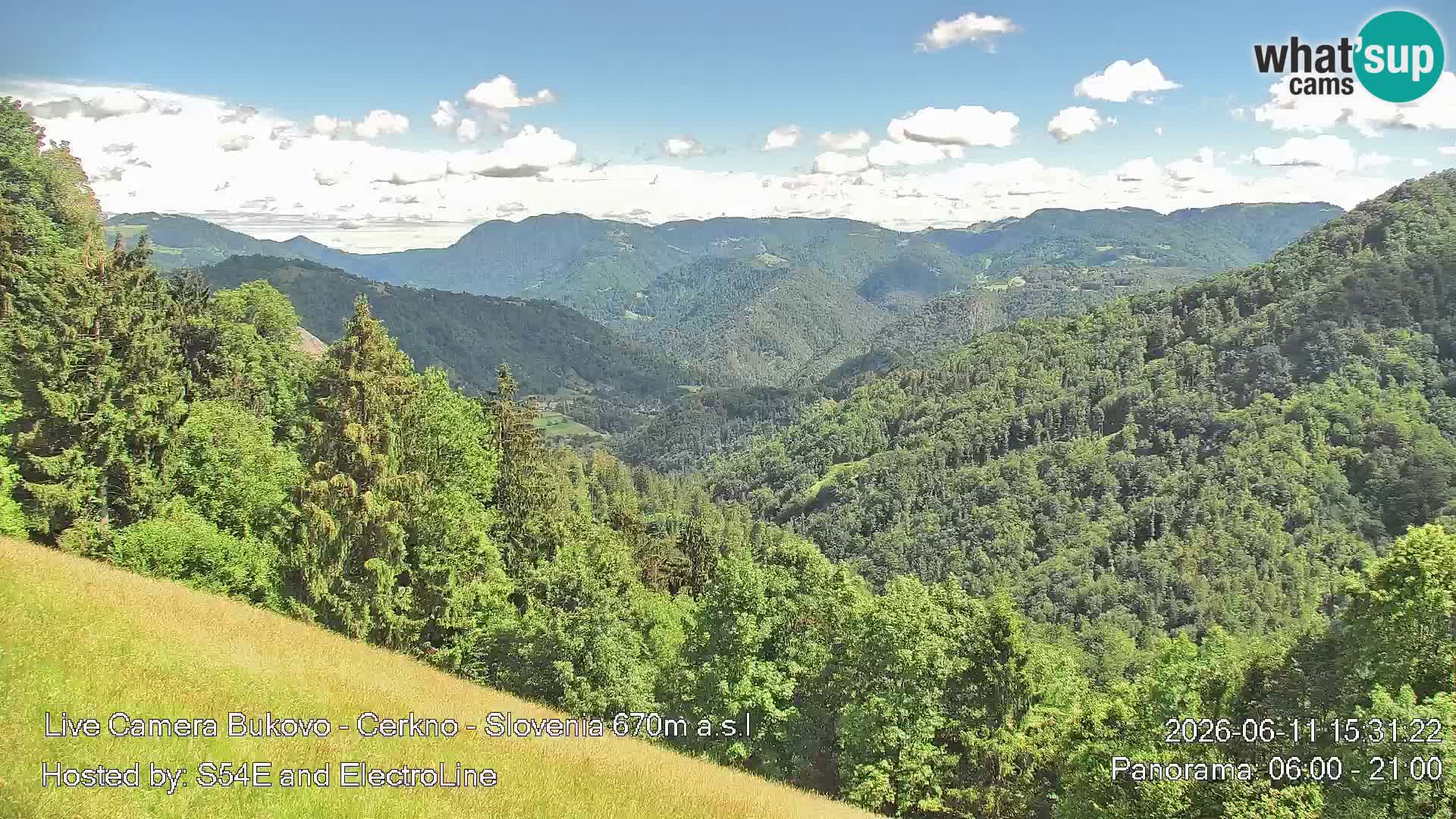 Web kamera Bukovo – Baška grapa | Cerkno | Slovenija