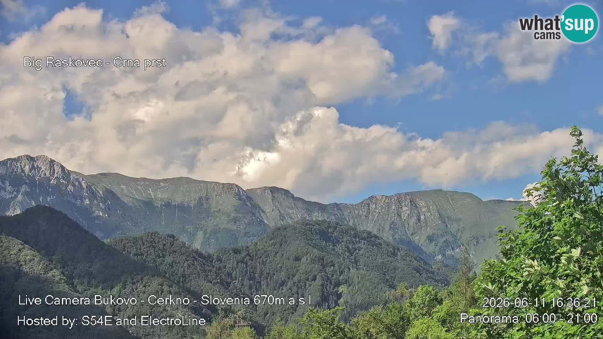 Webcam Bukovo – Baška grapa | Cerkno | Slovenia