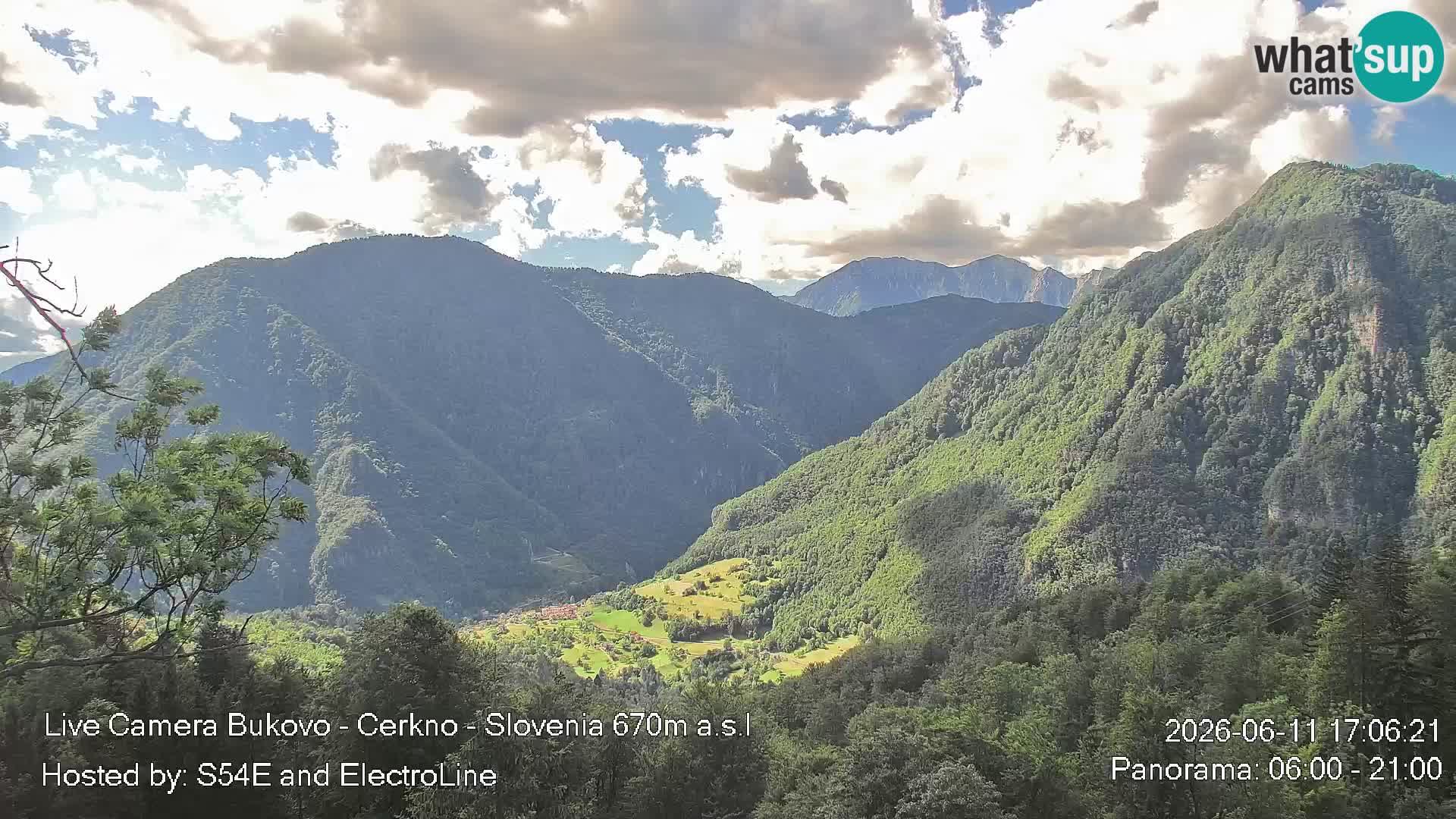 Webcam Bukovo – Baška grapa | Cerkno | Slovenia