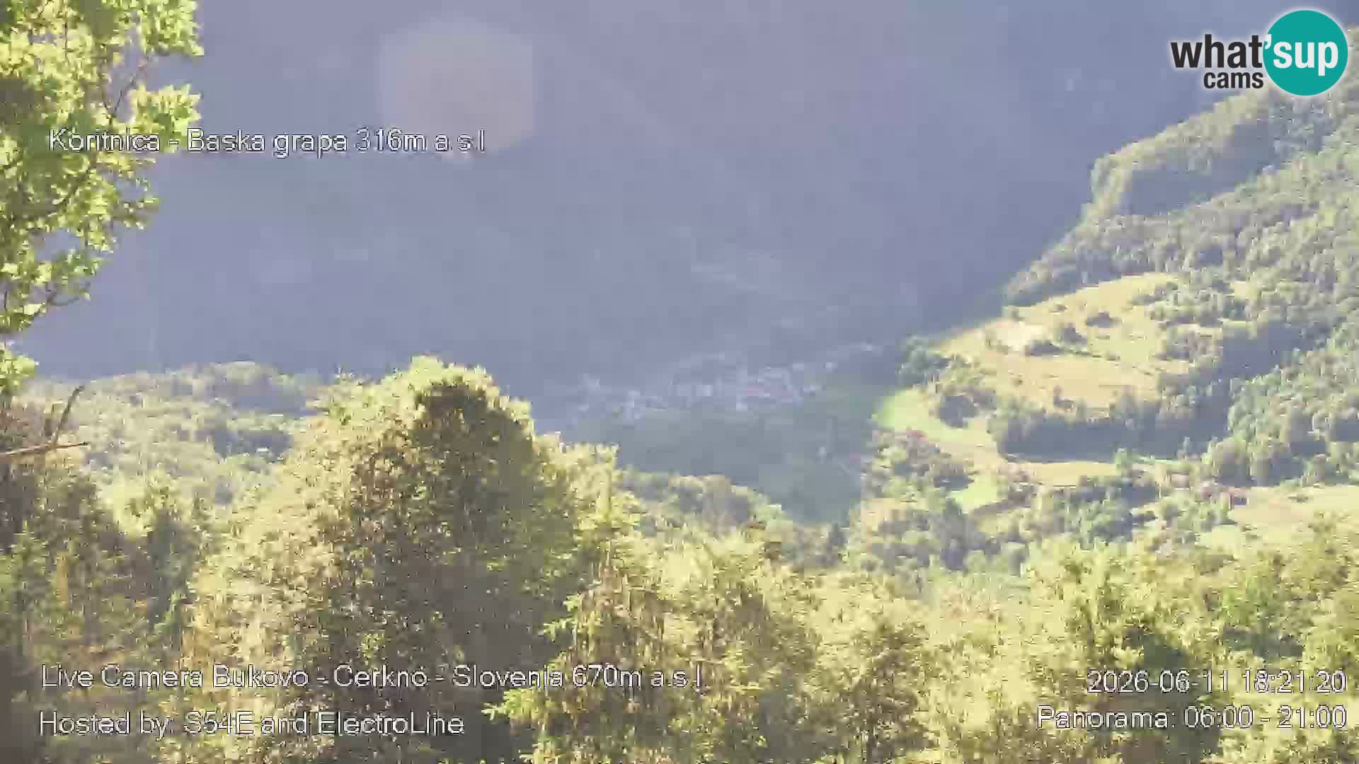 Webcam Bukovo – Baška grapa | Cerkno | Slovenia