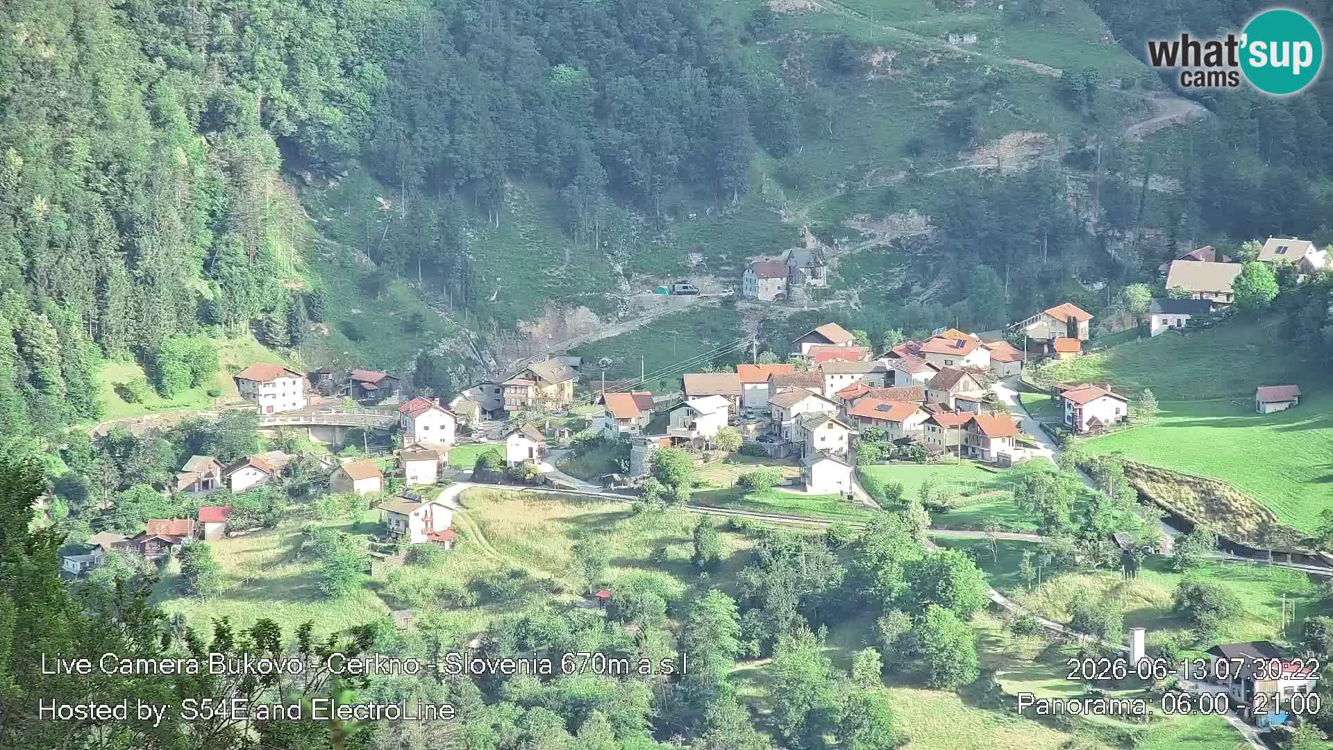Webcam Bukovo – Baška grapa | Cerkno | Slovenia