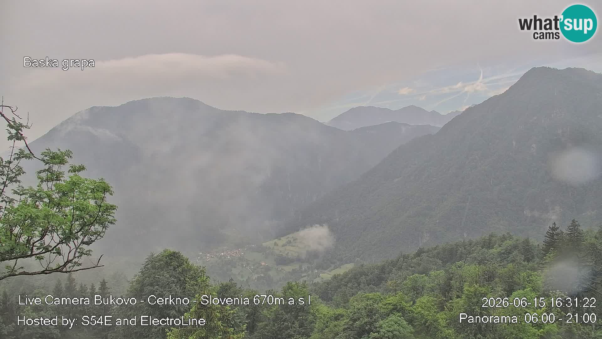 Webcam Bukovo – Baška grapa | Cerkno | Slovénie