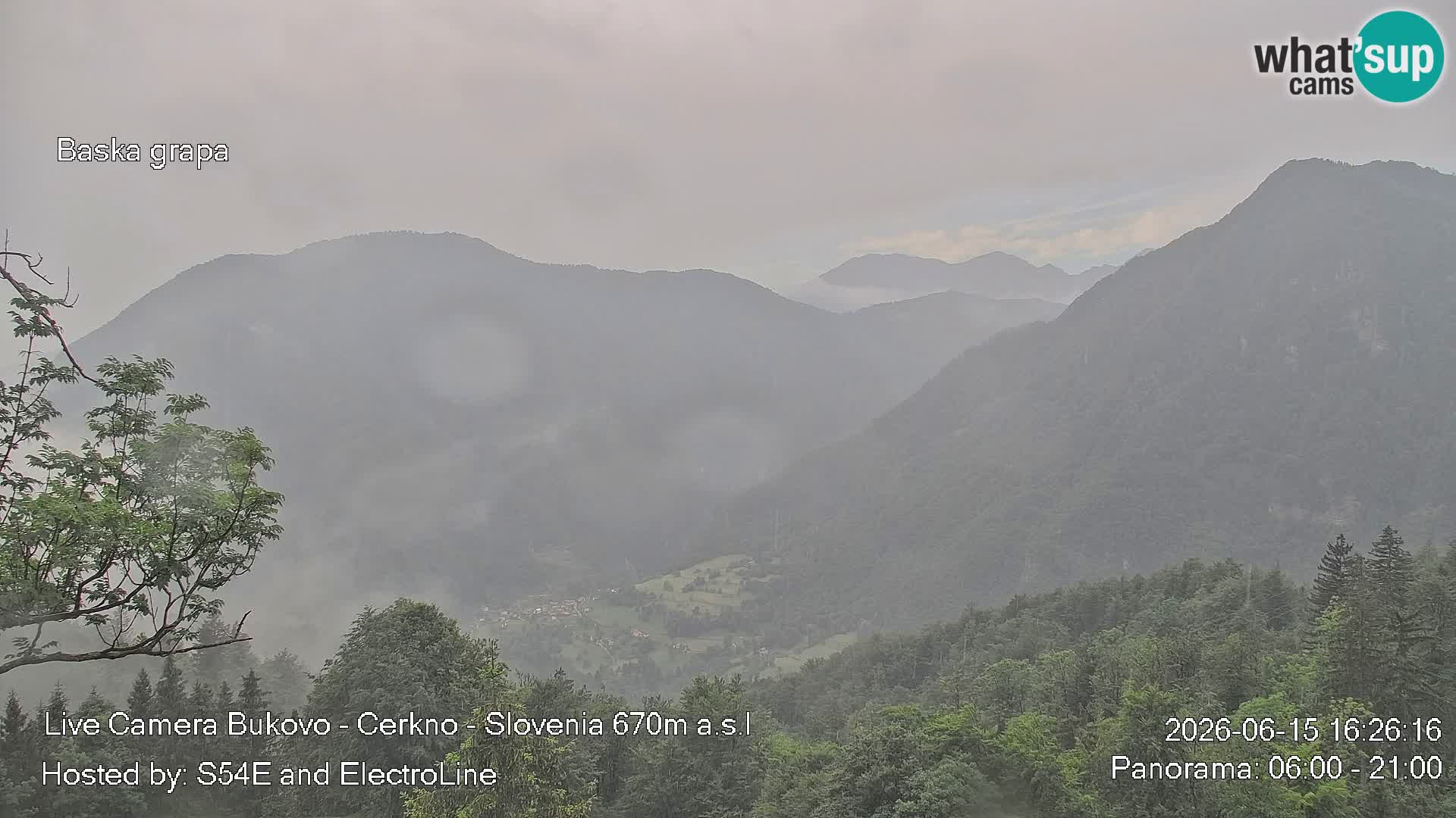 Webcam en vivo Bukovo – Baška grapa | Cerkno | Eslovenia