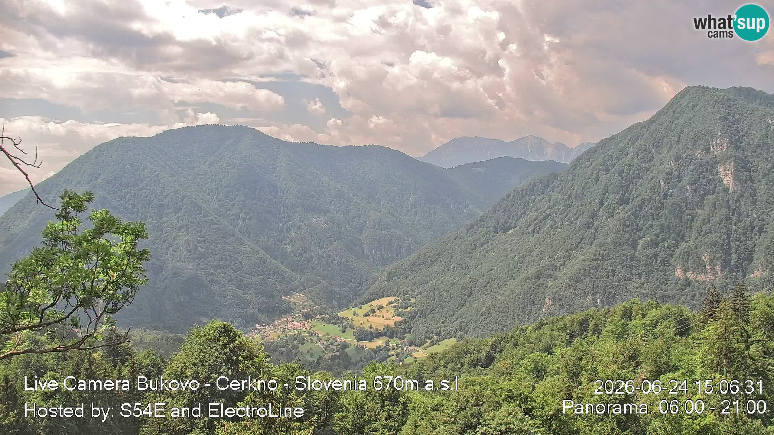 Webcam Bukovo – Baška grapa | Cerkno | Slovenia