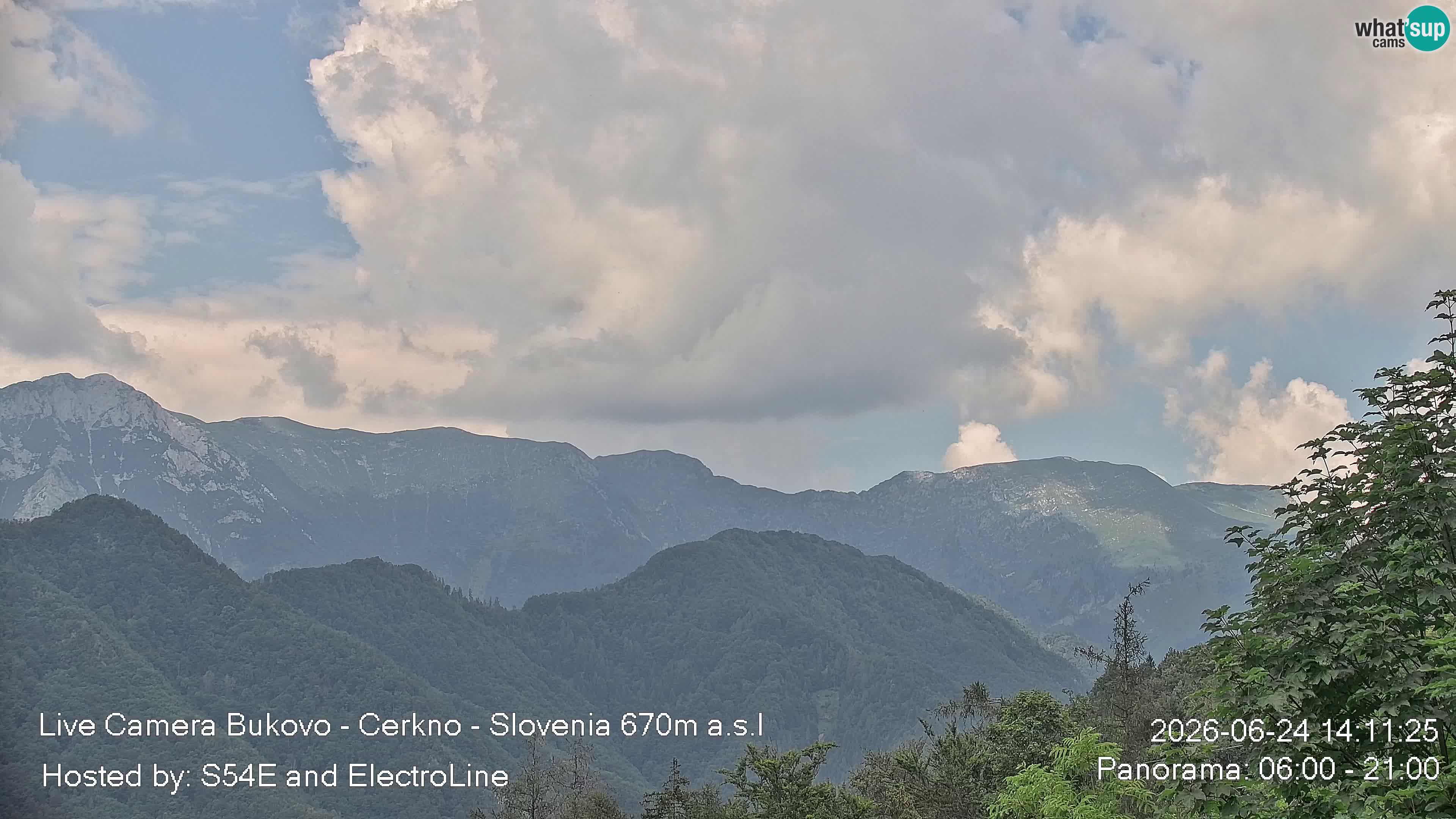 Web kamera Bukovo – Baška grapa | Cerkno | Slovenija